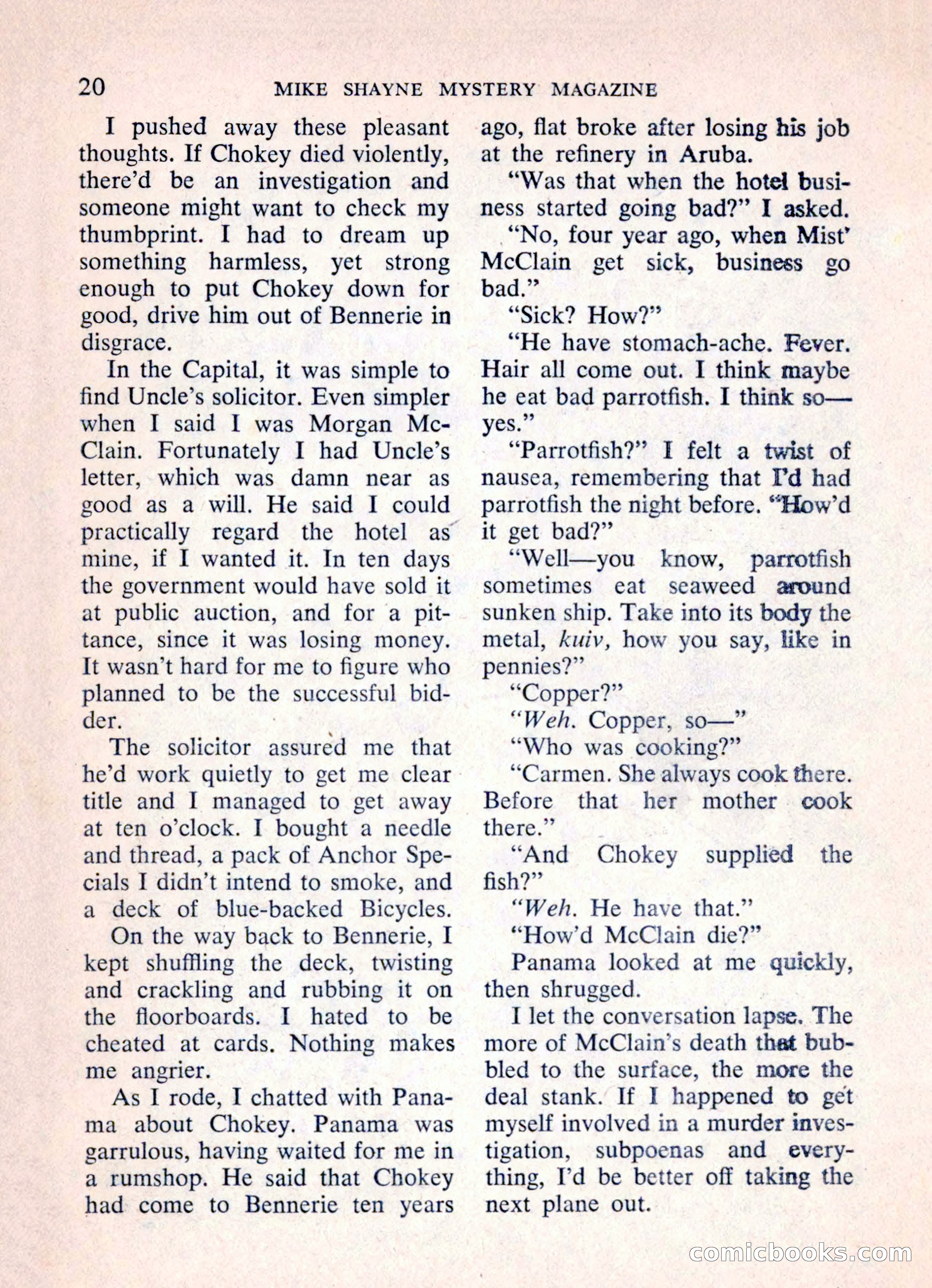 Mike Shayne Mystery Magazine, March 1962 — page 22 of 132