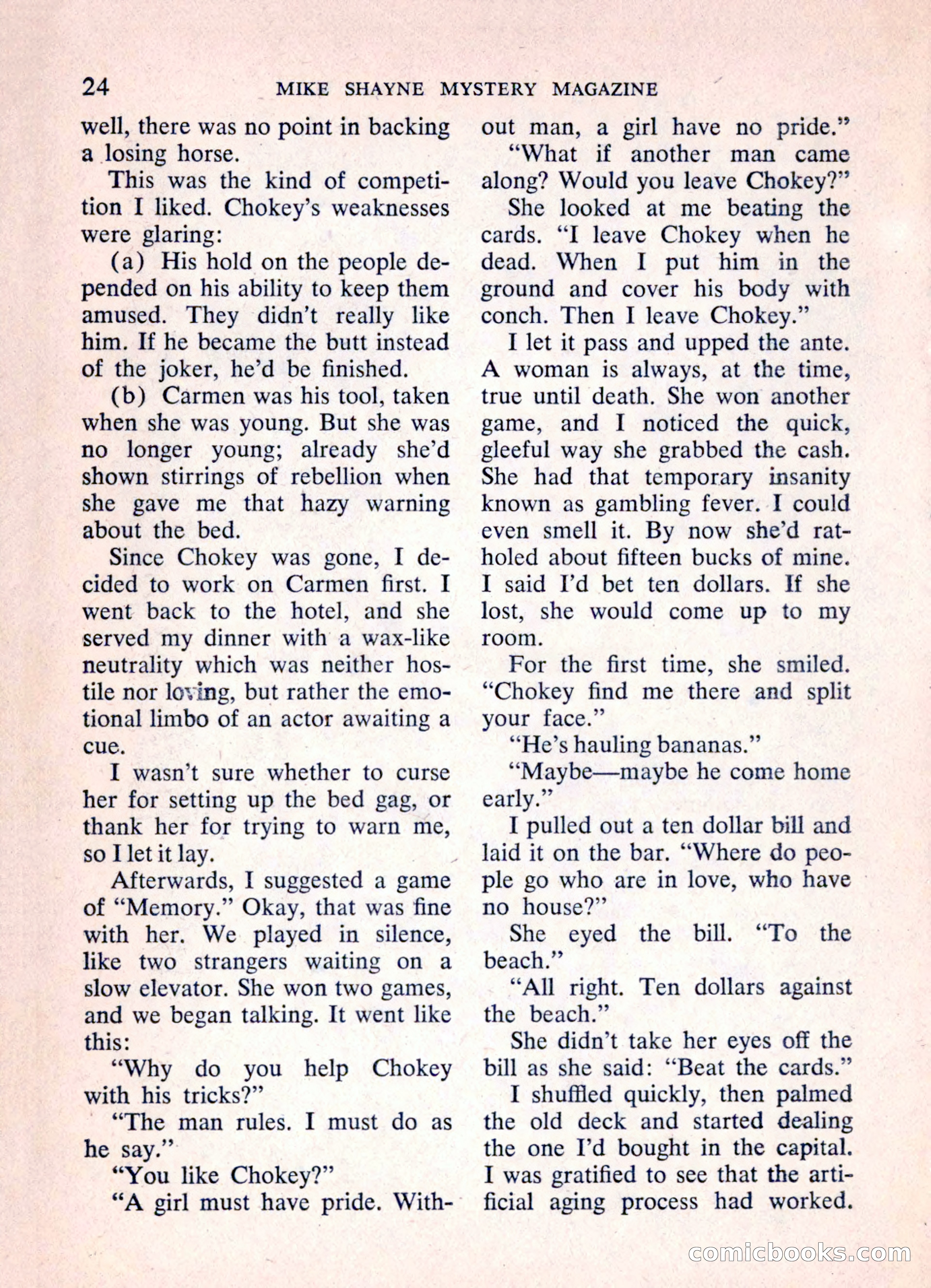 Mike Shayne Mystery Magazine, March 1962 — page 26 of 132
