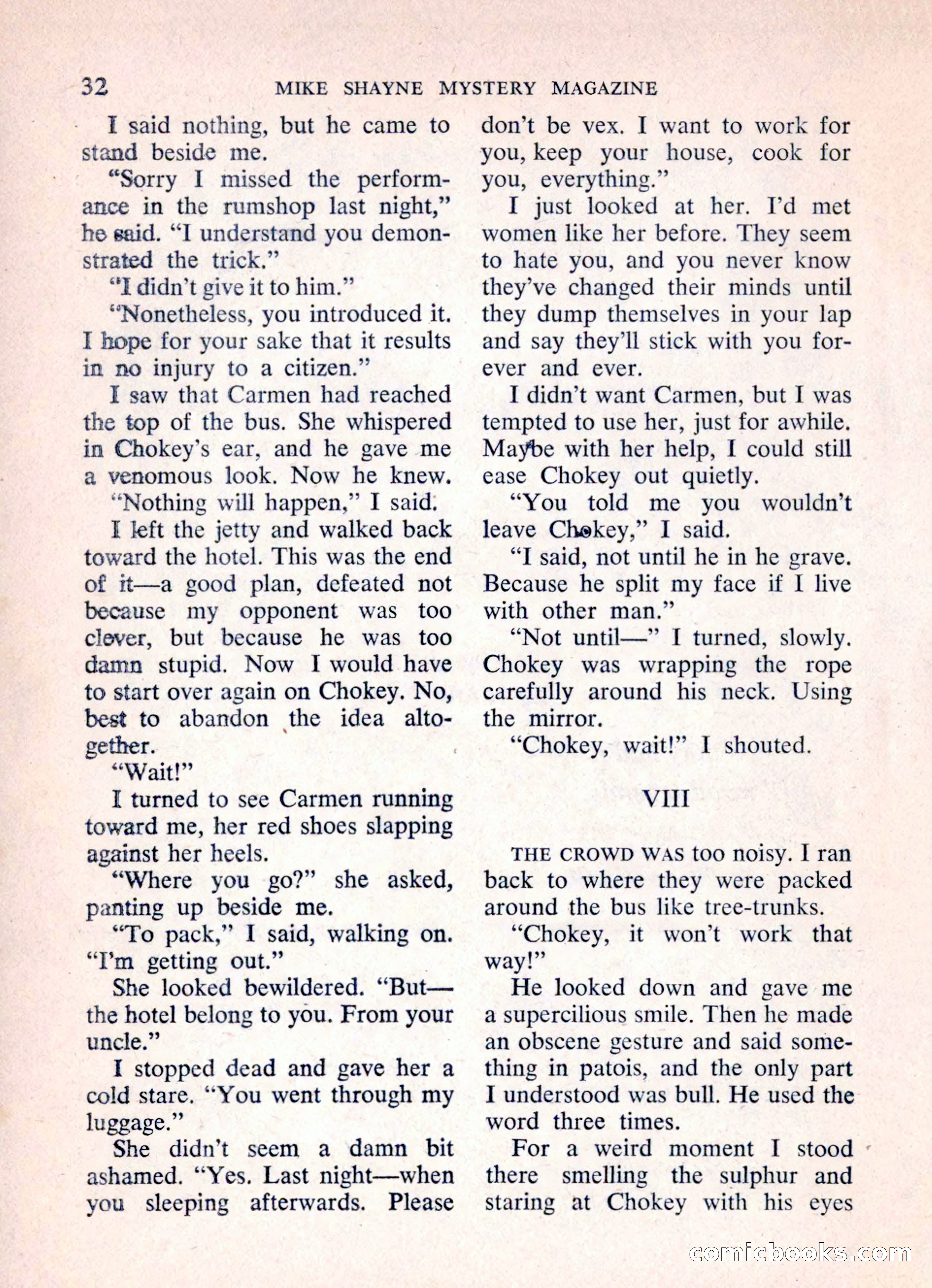 Mike Shayne Mystery Magazine, March 1962 — page 34 of 132
