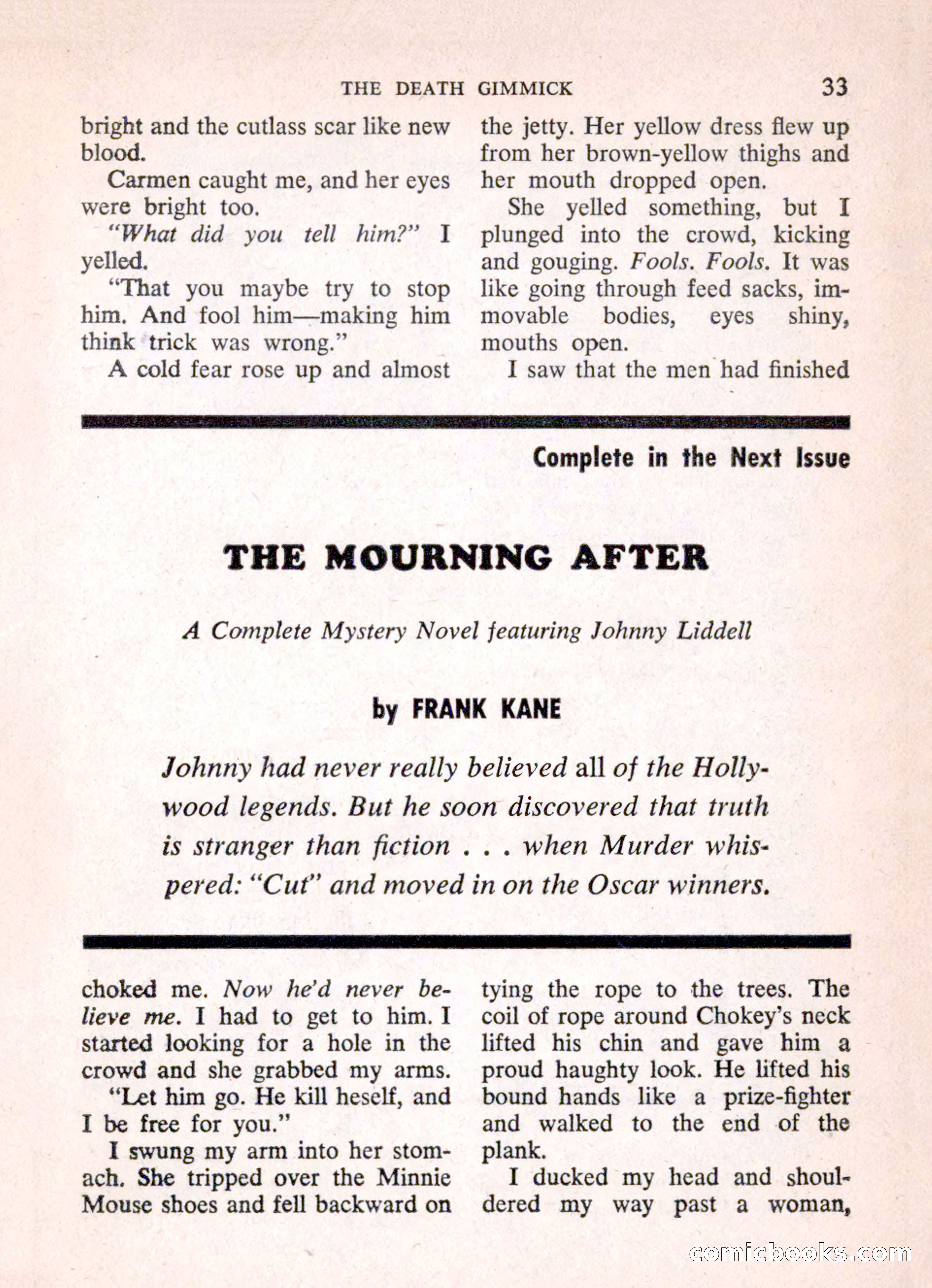 Mike Shayne Mystery Magazine, March 1962 — page 35 of 132