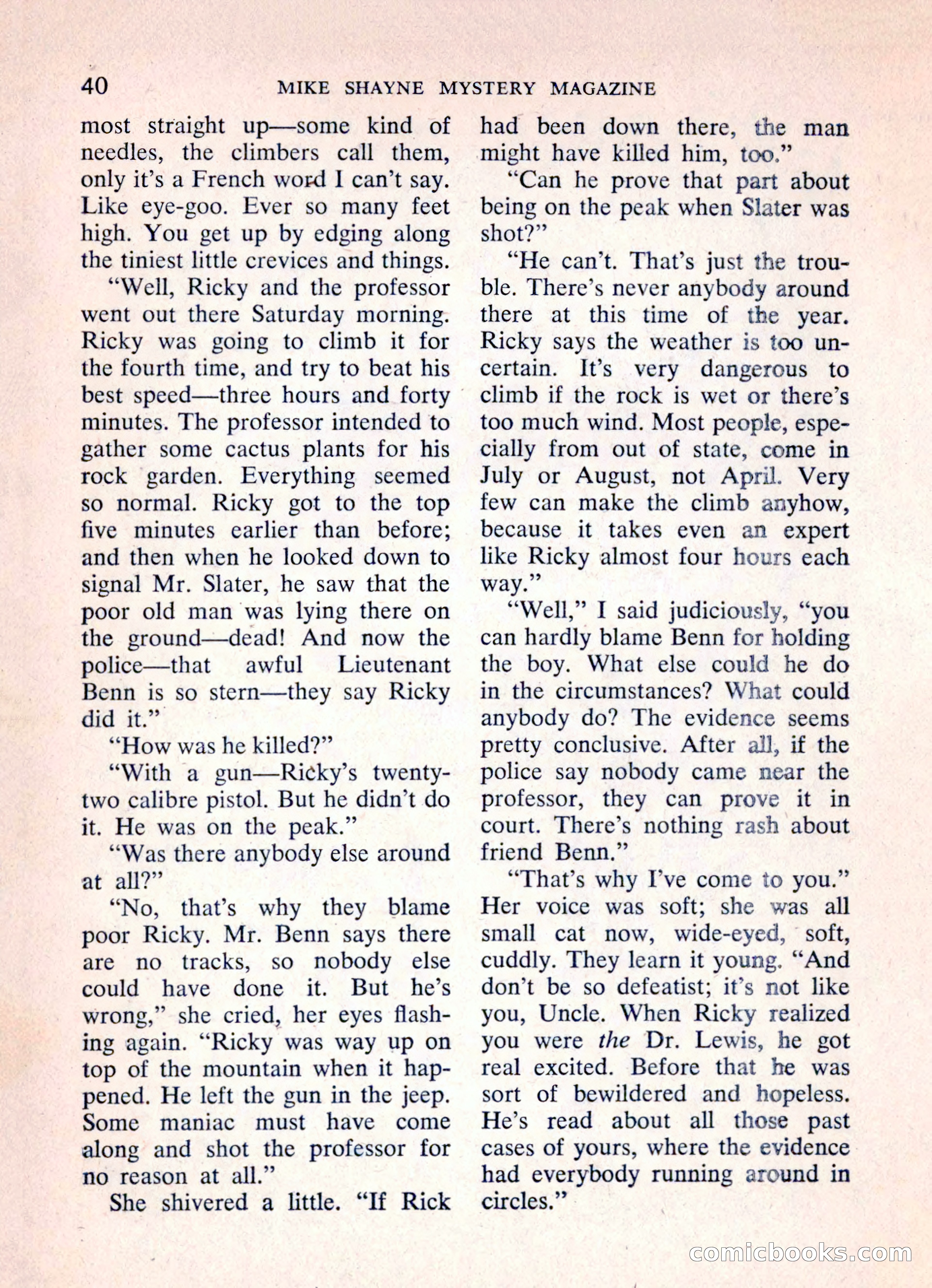 Mike Shayne Mystery Magazine, March 1962 — page 42 of 132