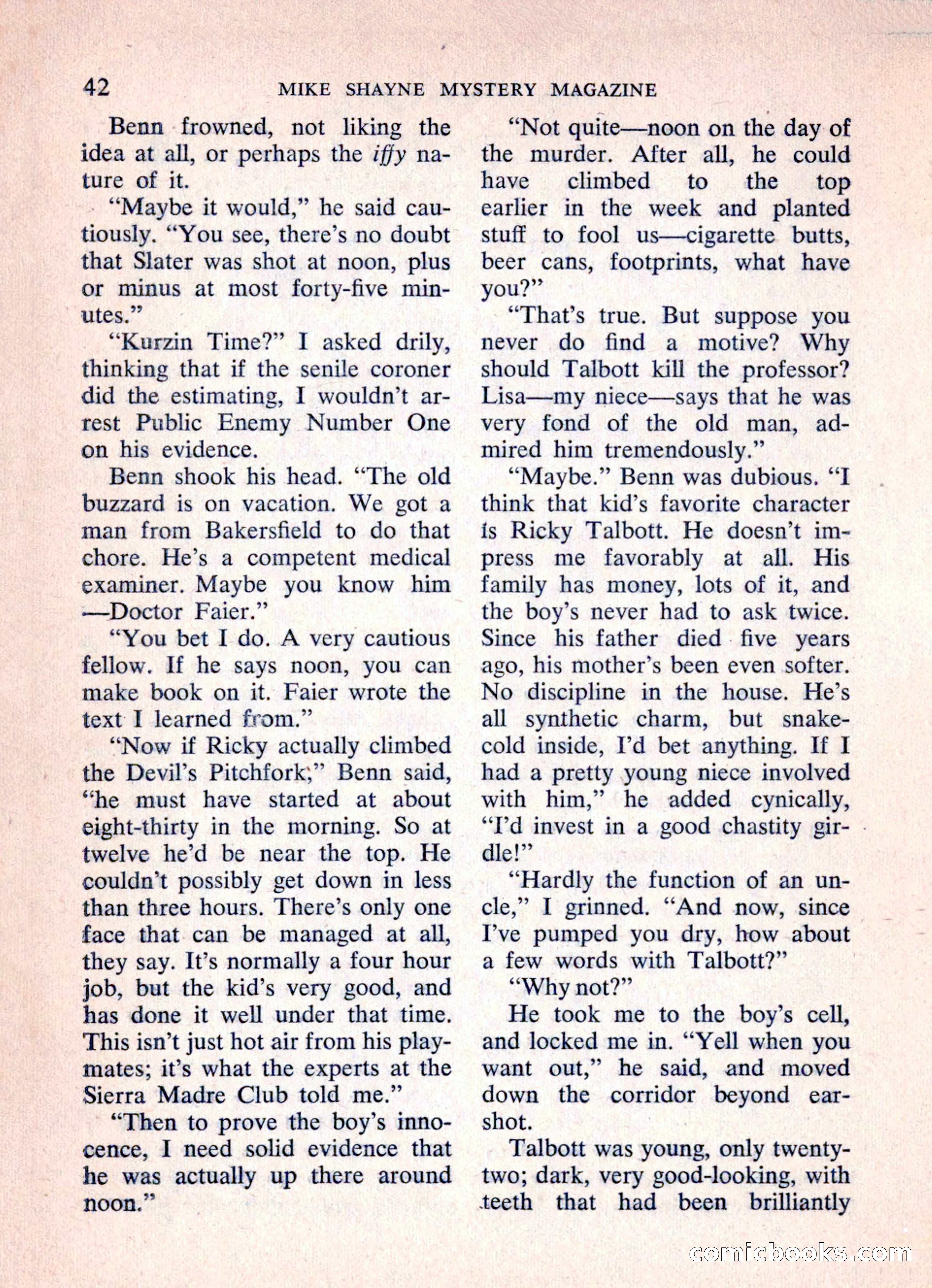 Mike Shayne Mystery Magazine, March 1962 — page 44 of 132