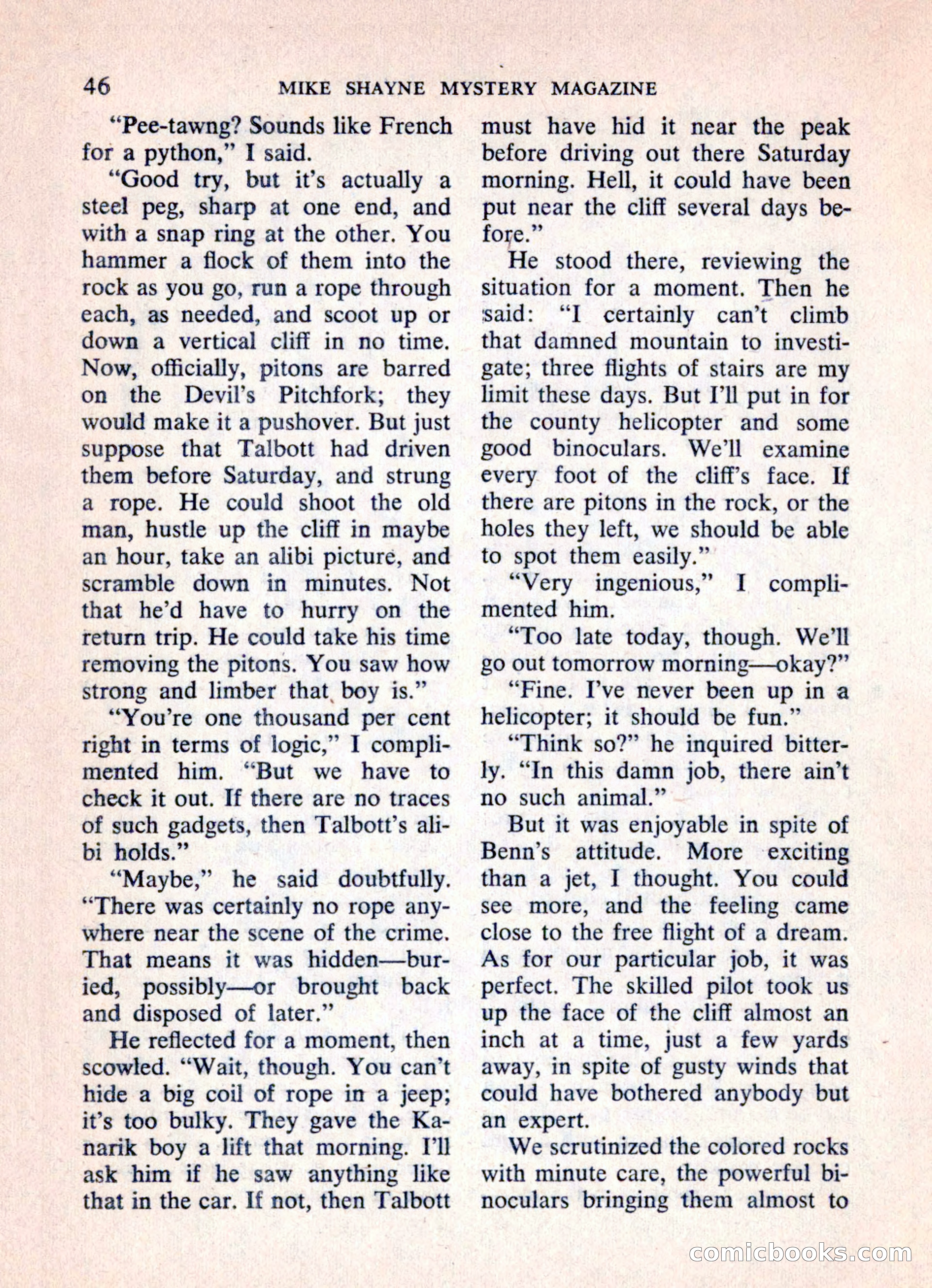 Mike Shayne Mystery Magazine, March 1962 — page 48 of 132