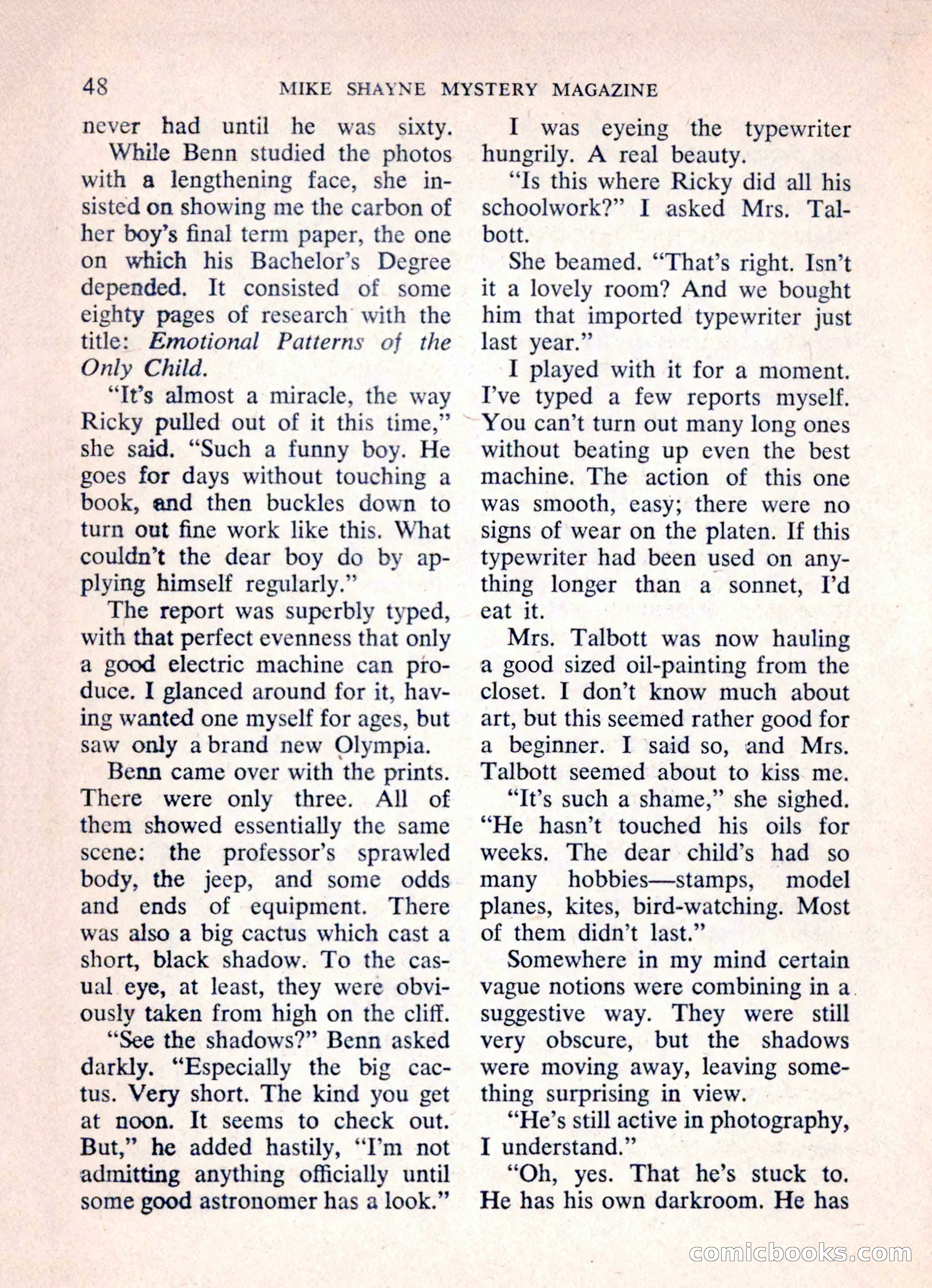 Mike Shayne Mystery Magazine, March 1962 — page 50 of 132