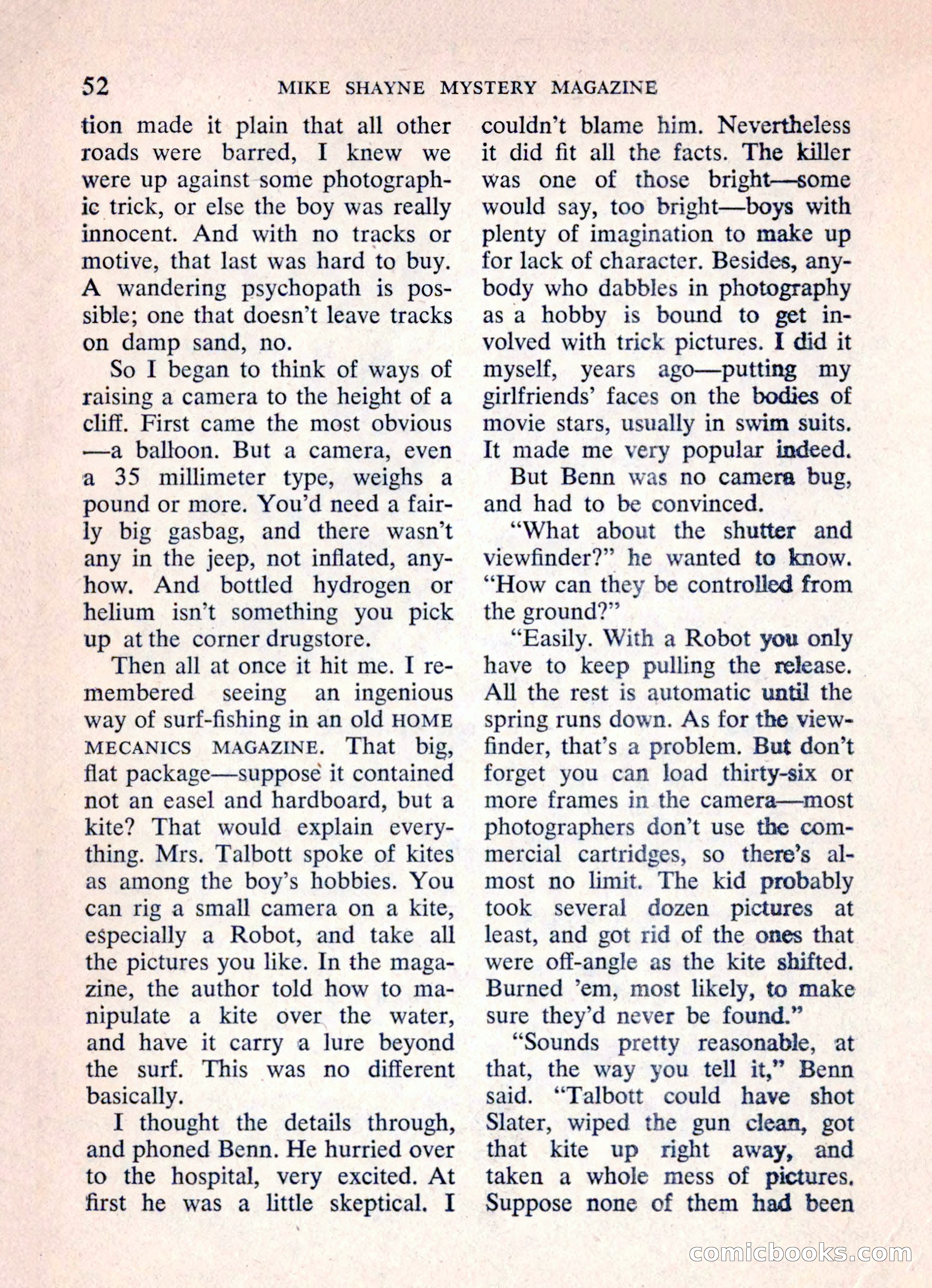 Mike Shayne Mystery Magazine, March 1962 — page 54 of 132