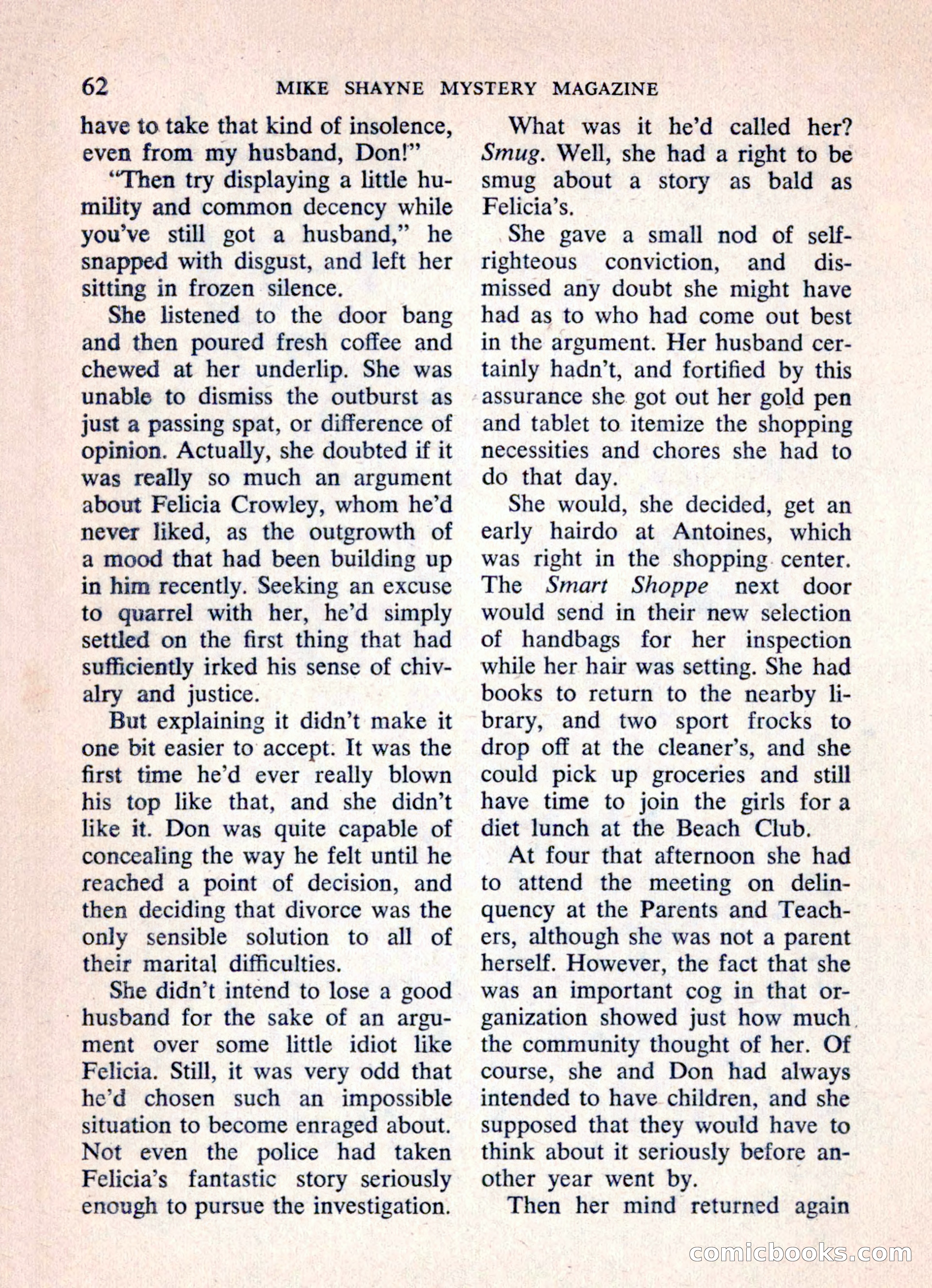 Mike Shayne Mystery Magazine, March 1962 — page 64 of 132