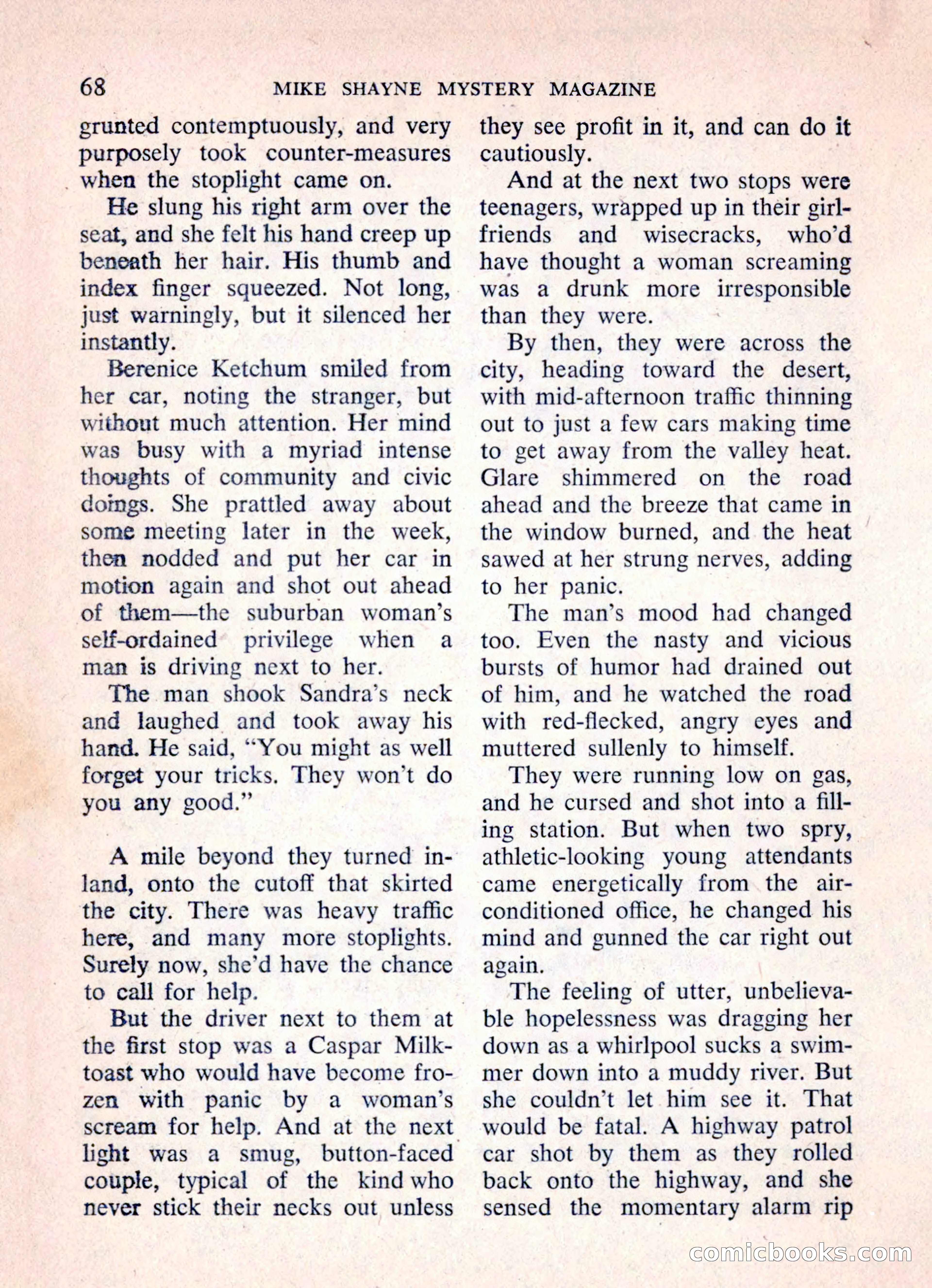 Mike Shayne Mystery Magazine, March 1962 — page 70 of 132