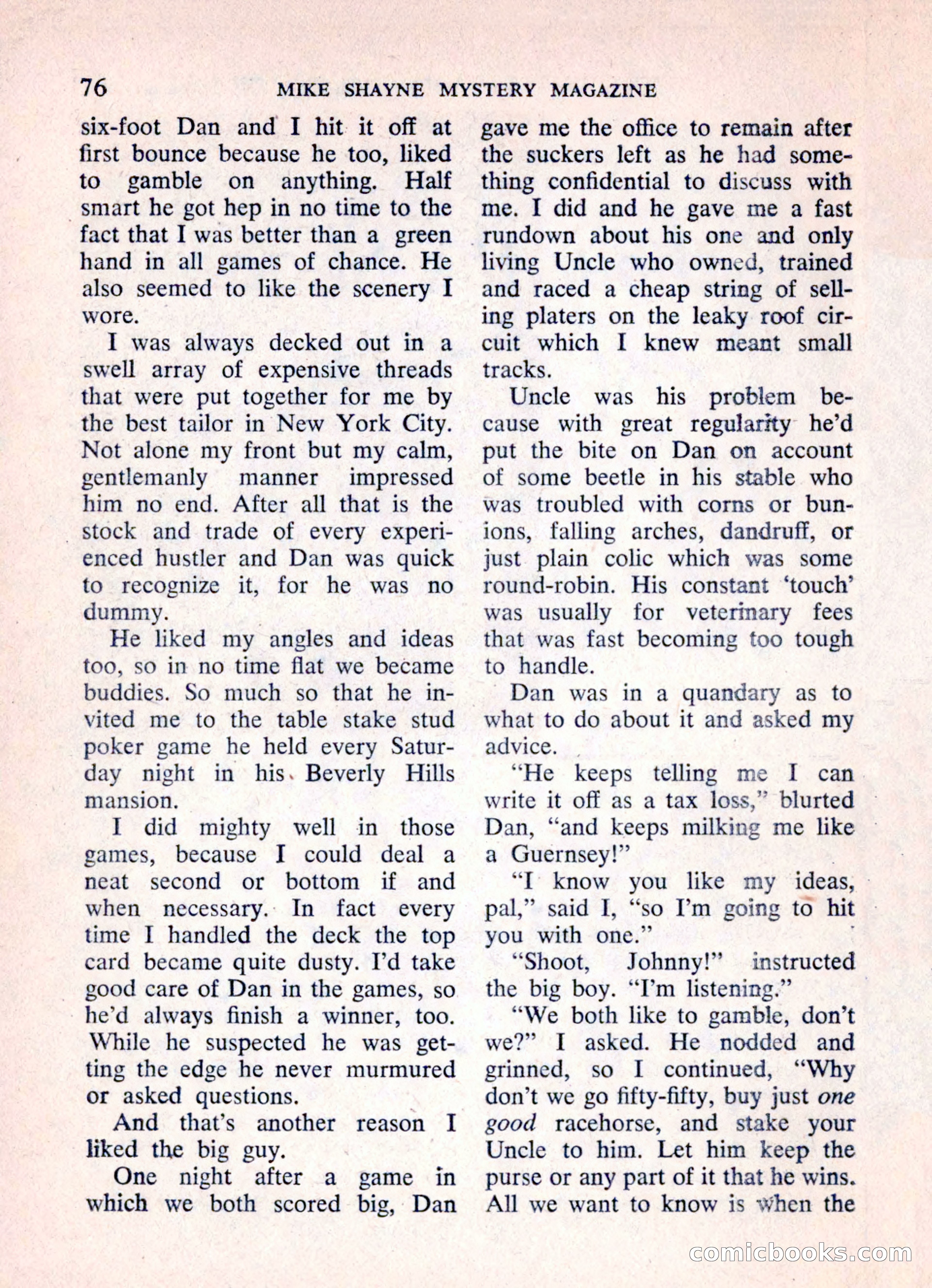 Mike Shayne Mystery Magazine, March 1962 — page 78 of 132