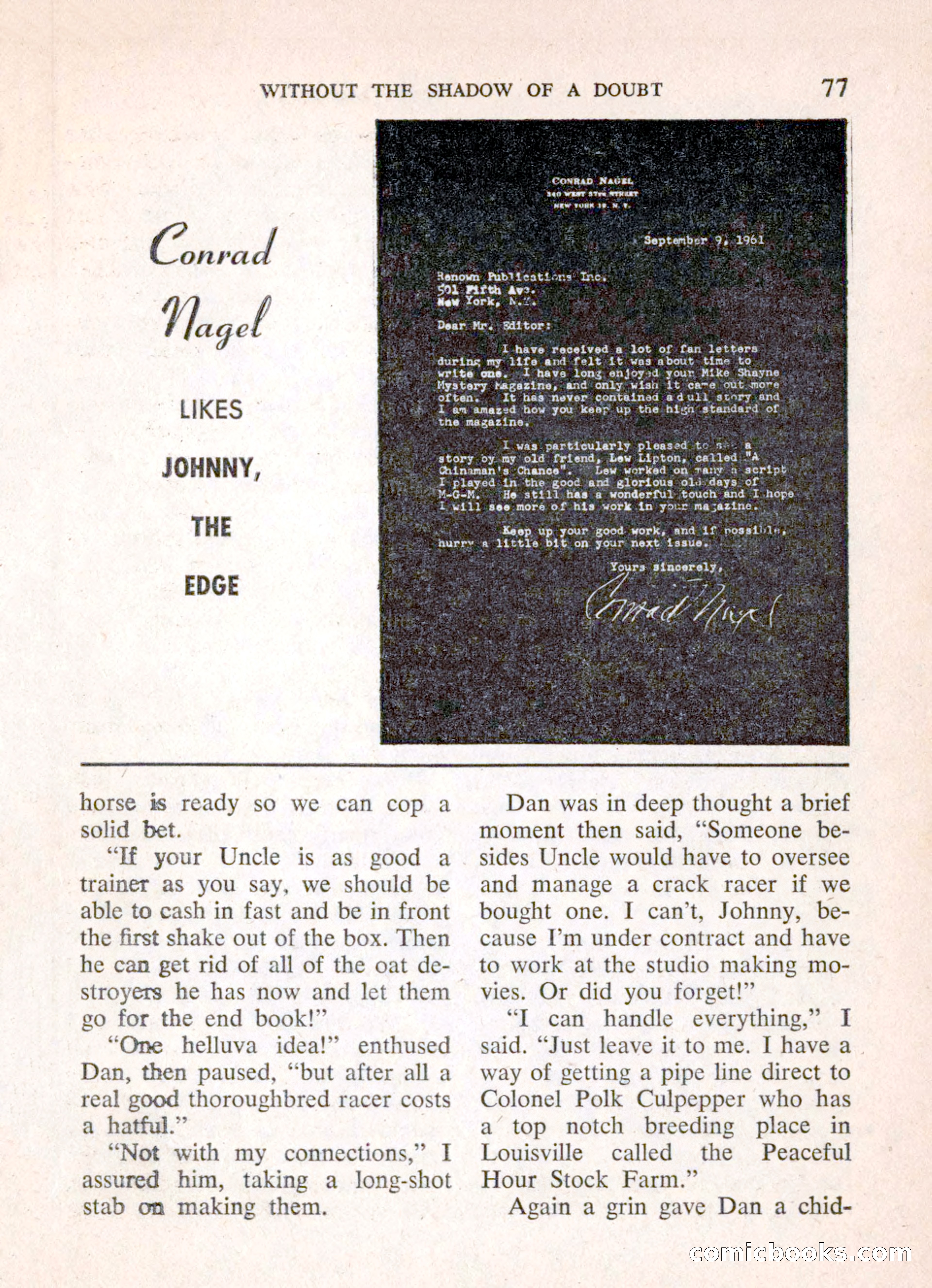 Mike Shayne Mystery Magazine, March 1962 — page 79 of 132