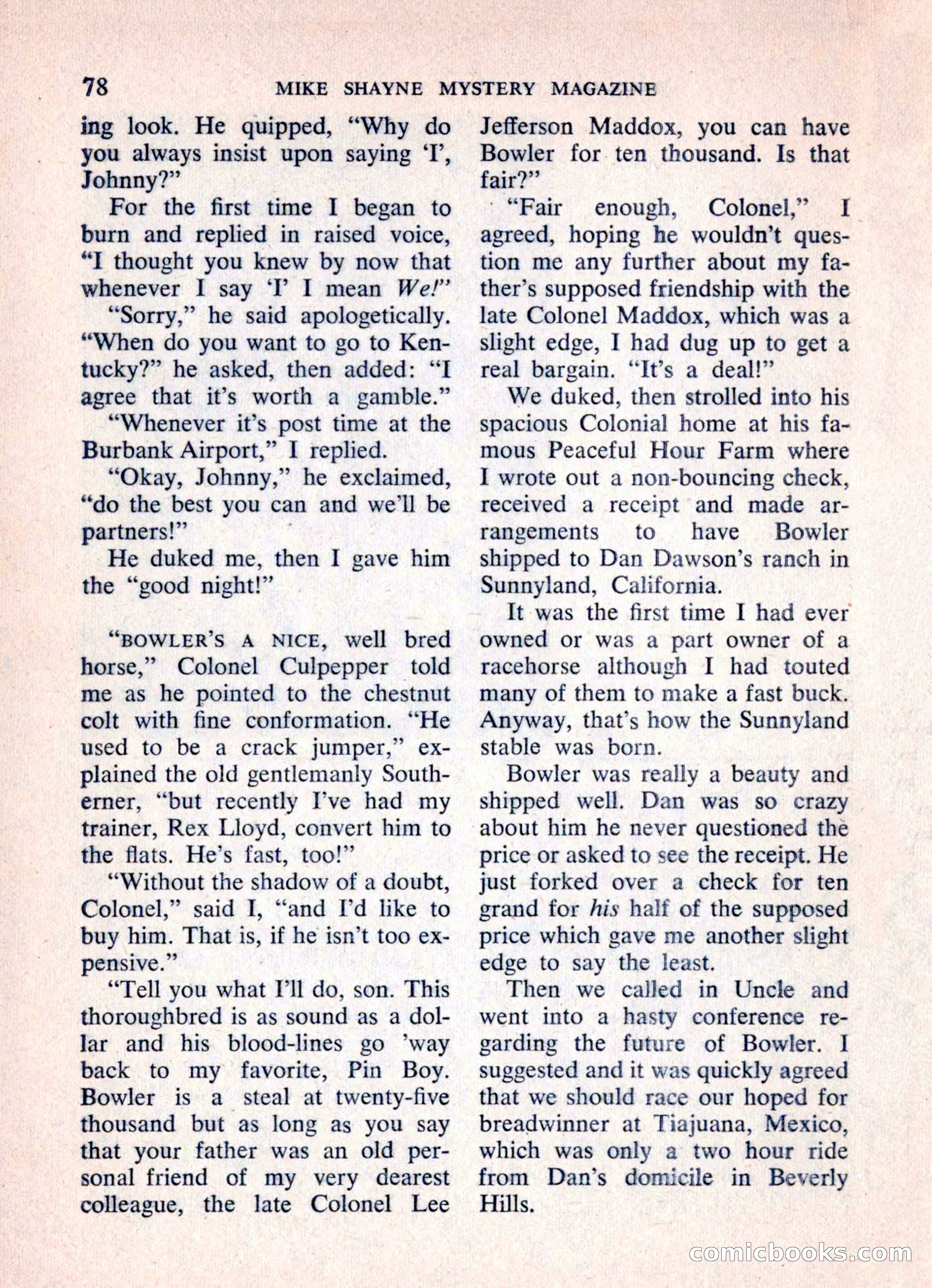 Mike Shayne Mystery Magazine, March 1962 — page 80 of 132