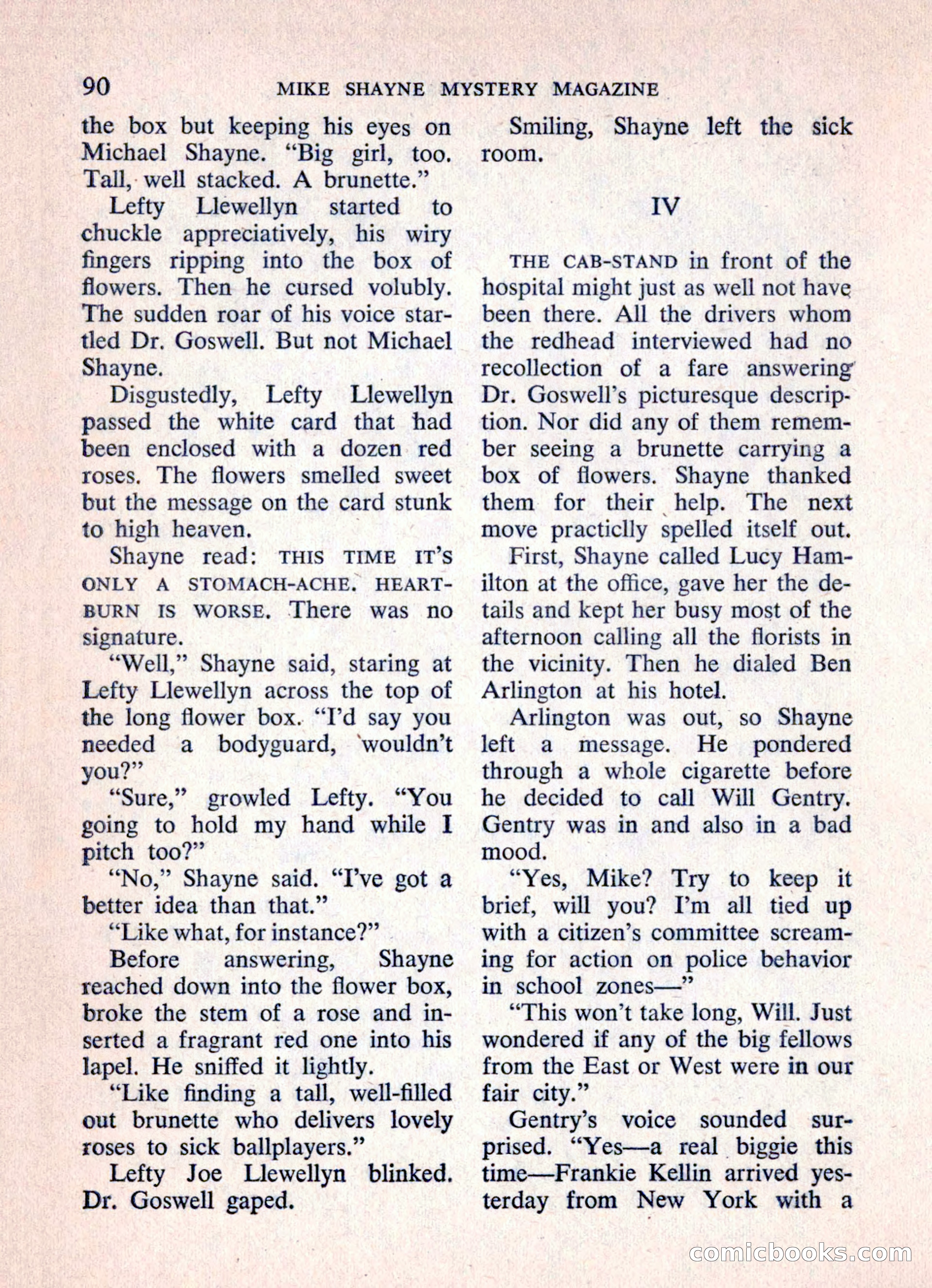 Mike Shayne Mystery Magazine, March 1962 — page 92 of 132