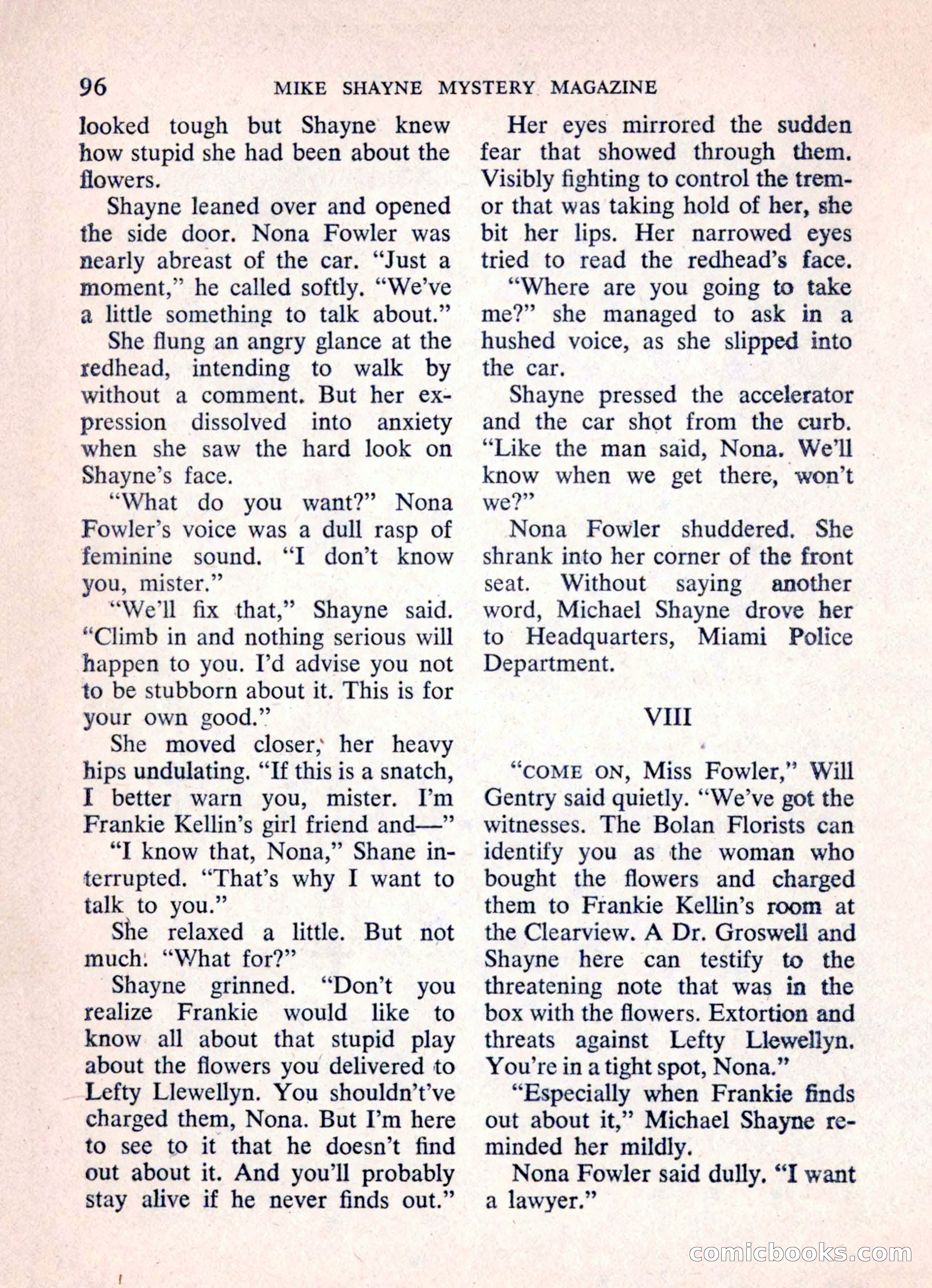 Mike Shayne Mystery Magazine, March 1962 — page 98 of 132
