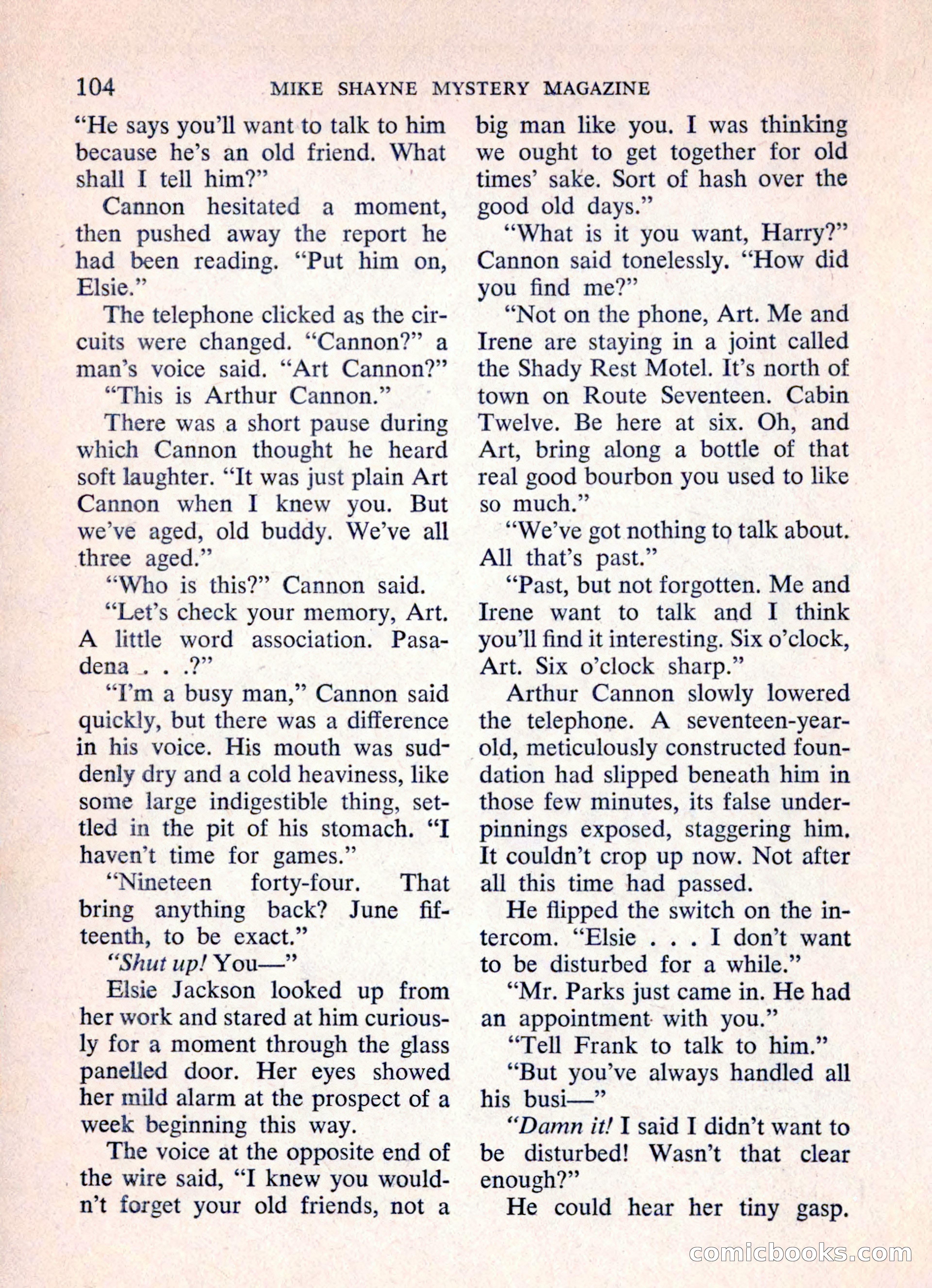 Mike Shayne Mystery Magazine, March 1962 — page 106 of 132