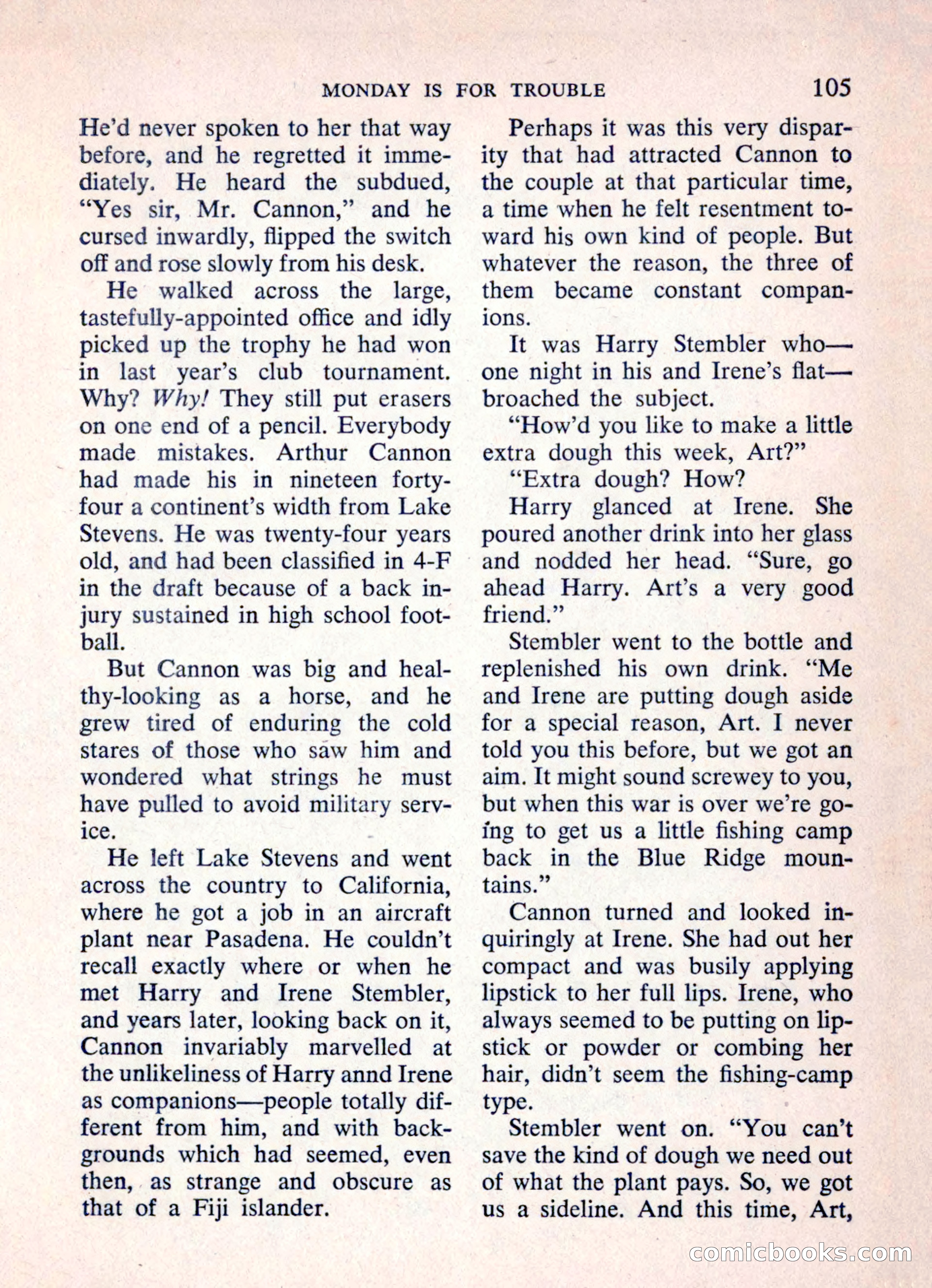 Mike Shayne Mystery Magazine, March 1962 — page 107 of 132