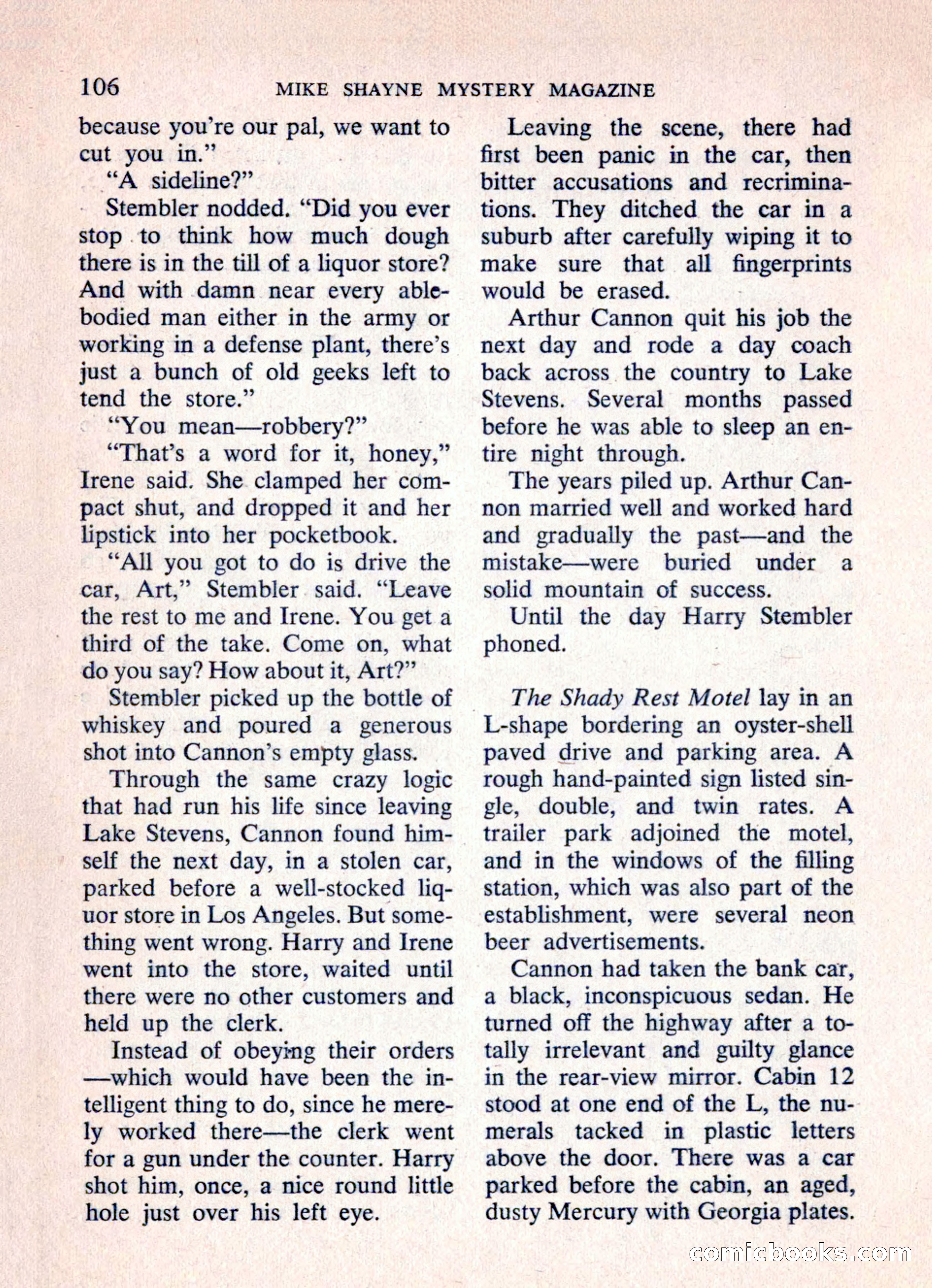 Mike Shayne Mystery Magazine, March 1962 — page 108 of 132