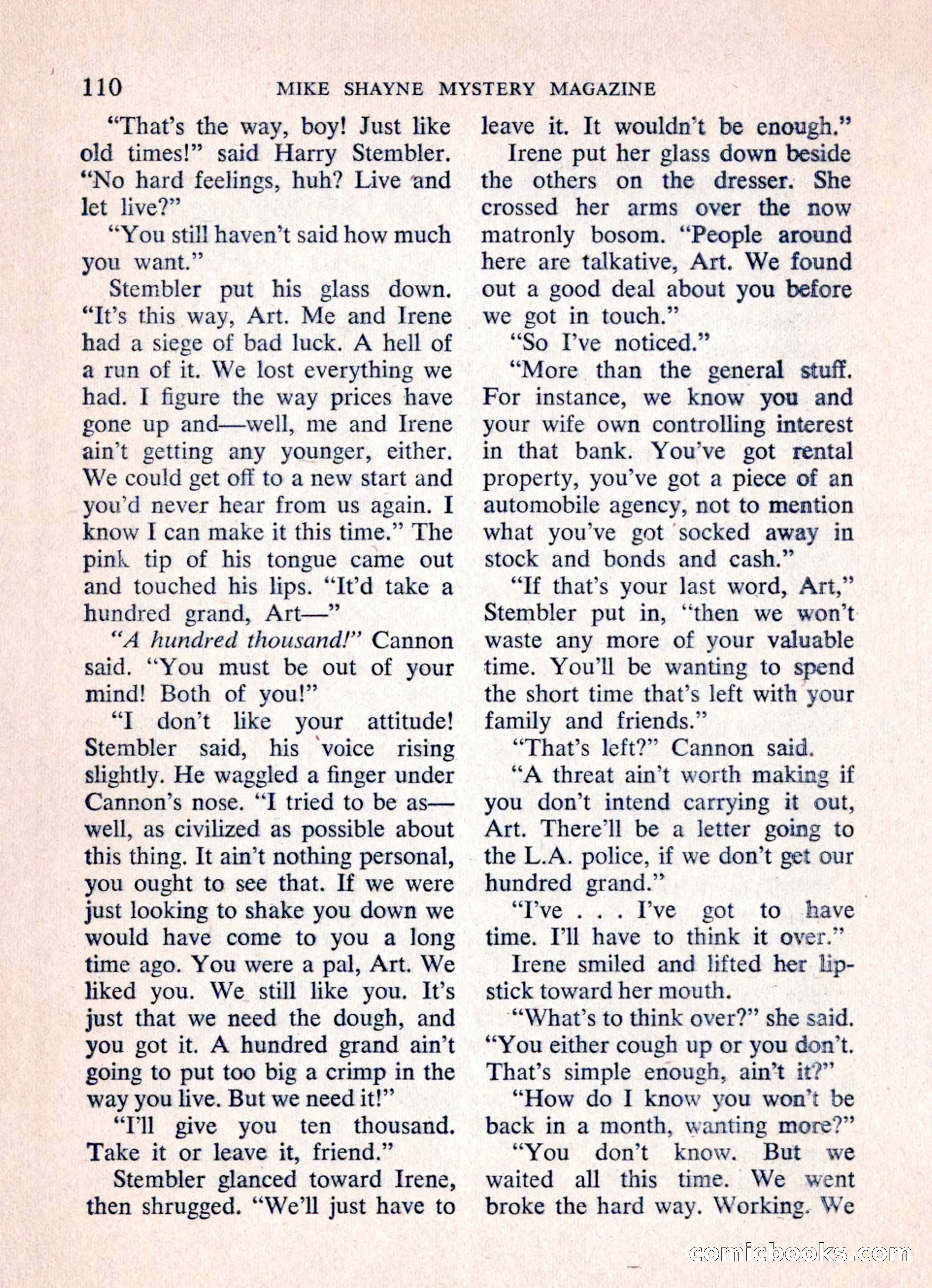 Mike Shayne Mystery Magazine, March 1962 — page 112 of 132