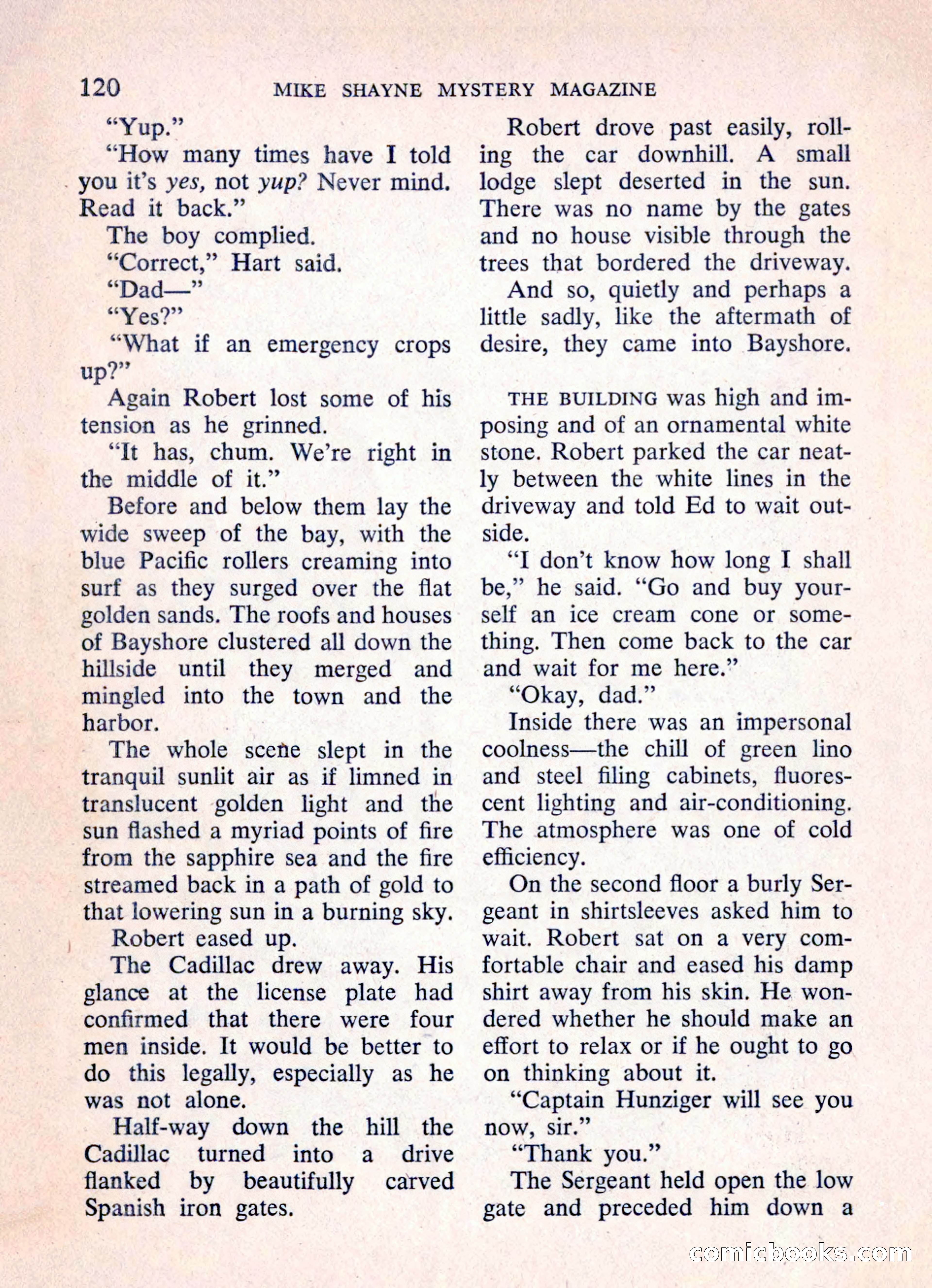 Mike Shayne Mystery Magazine, March 1962 — page 122 of 132