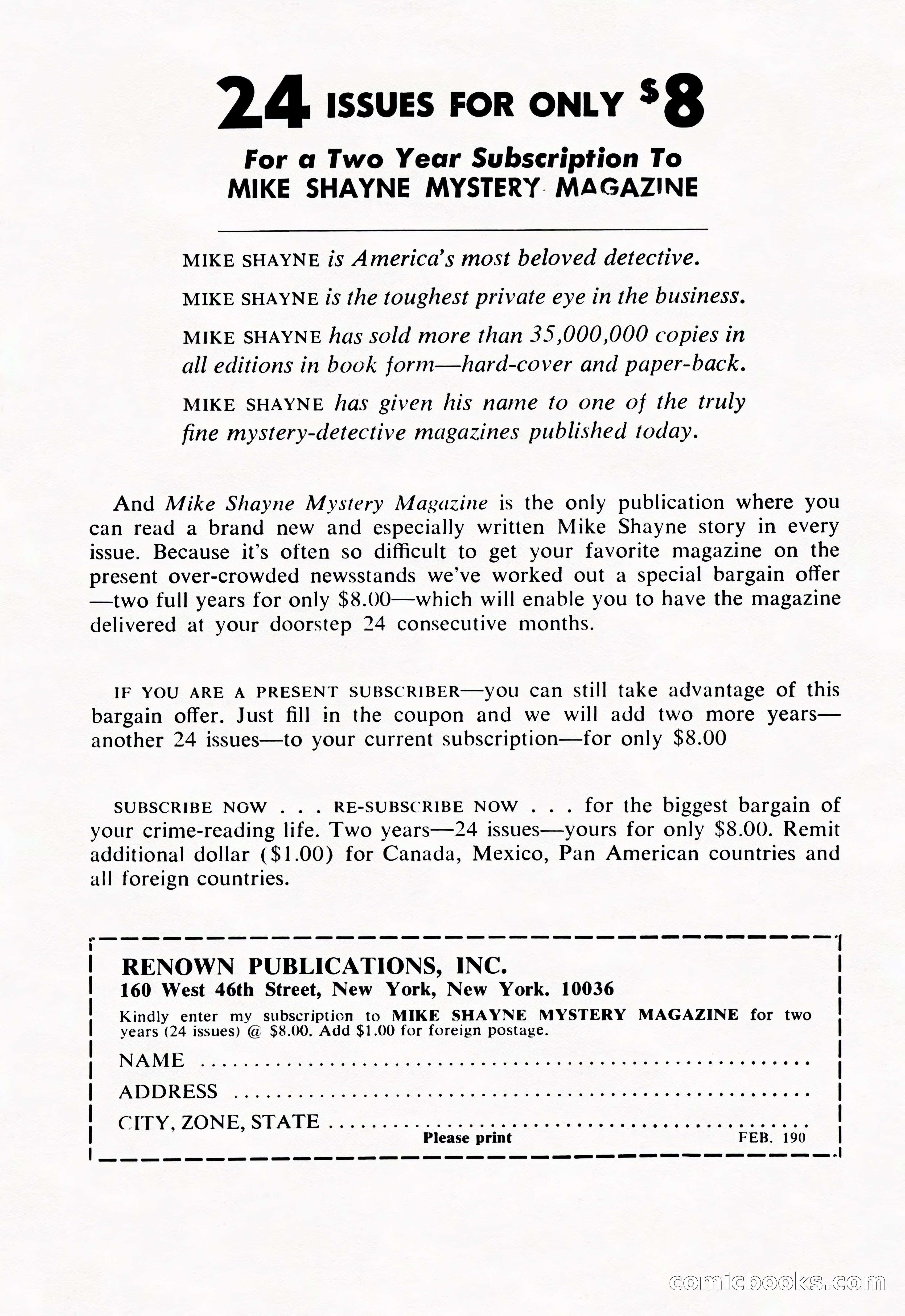 Mike Shayne Mystery Magazine — page 2 of 148