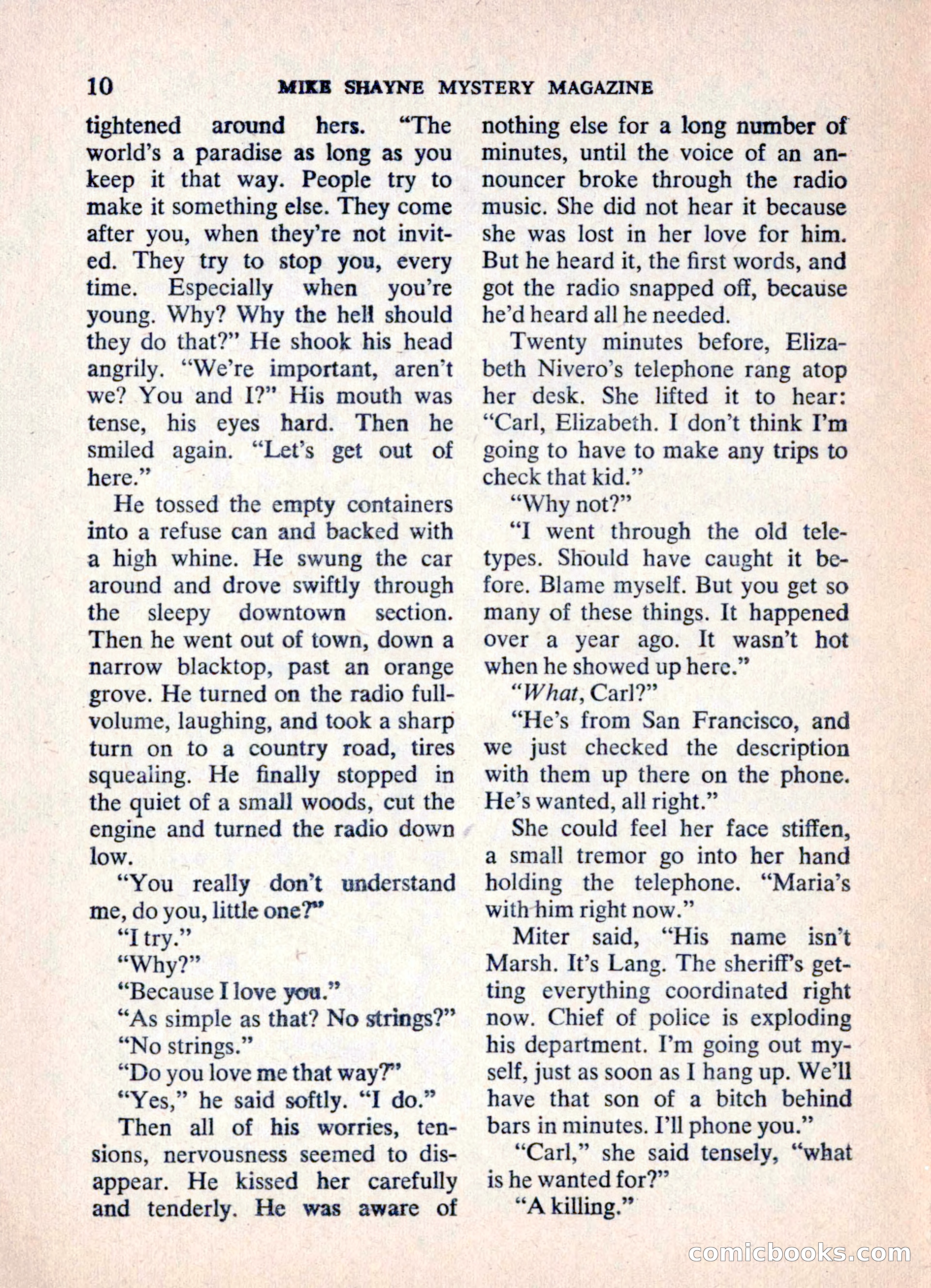 Mike Shayne Mystery Magazine — page 12 of 148
