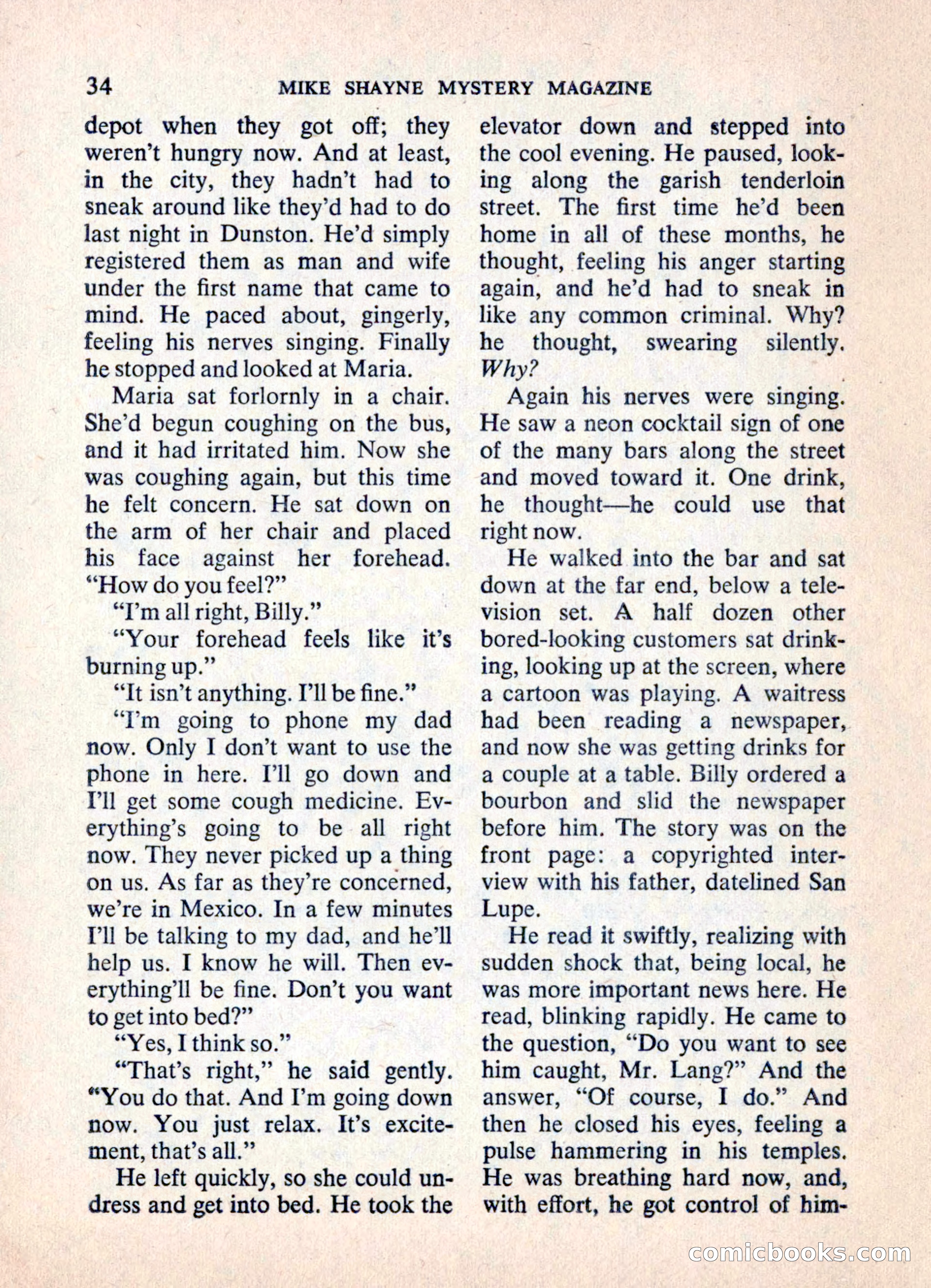 Mike Shayne Mystery Magazine — page 36 of 148