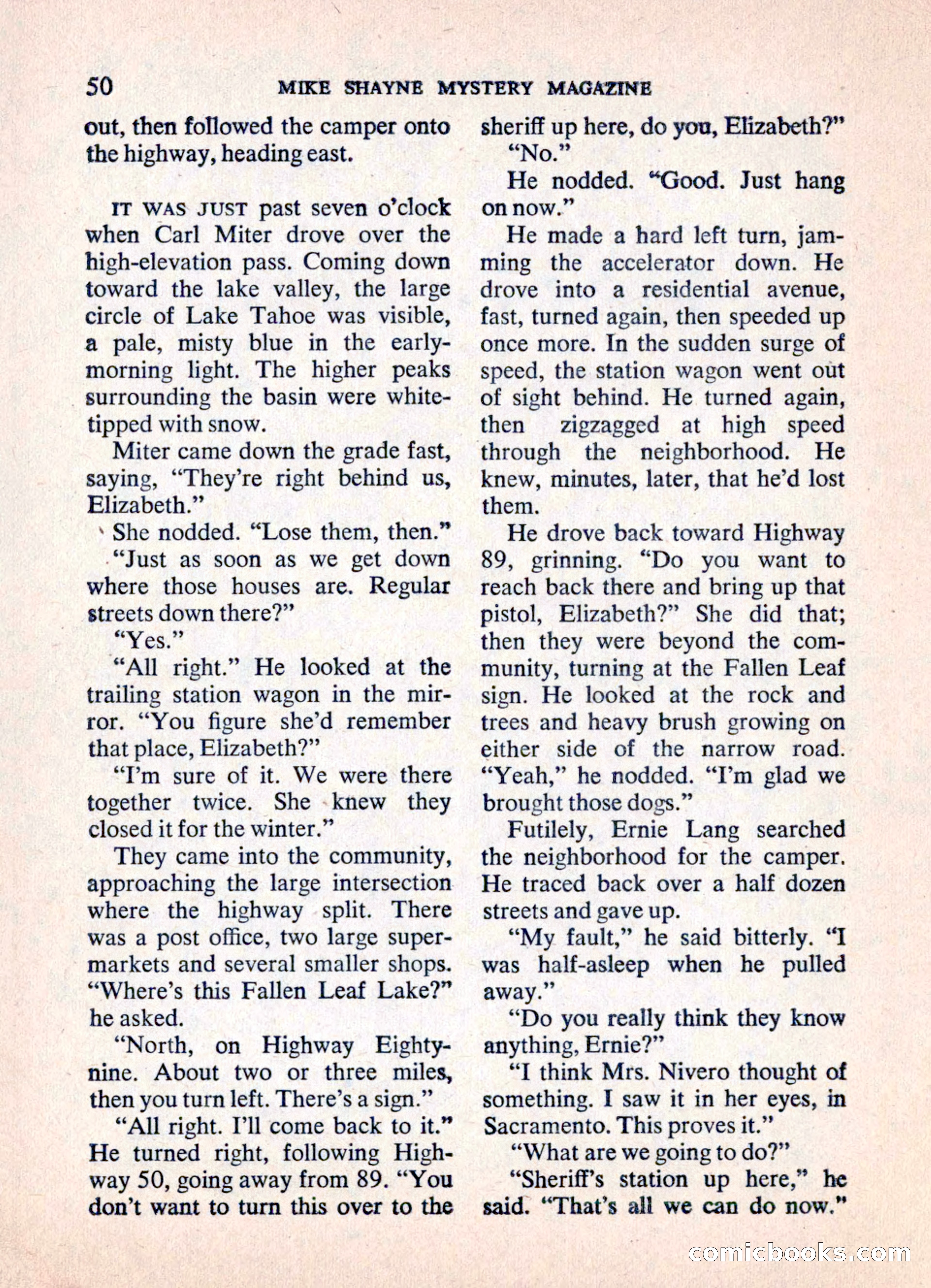 Mike Shayne Mystery Magazine — page 52 of 148