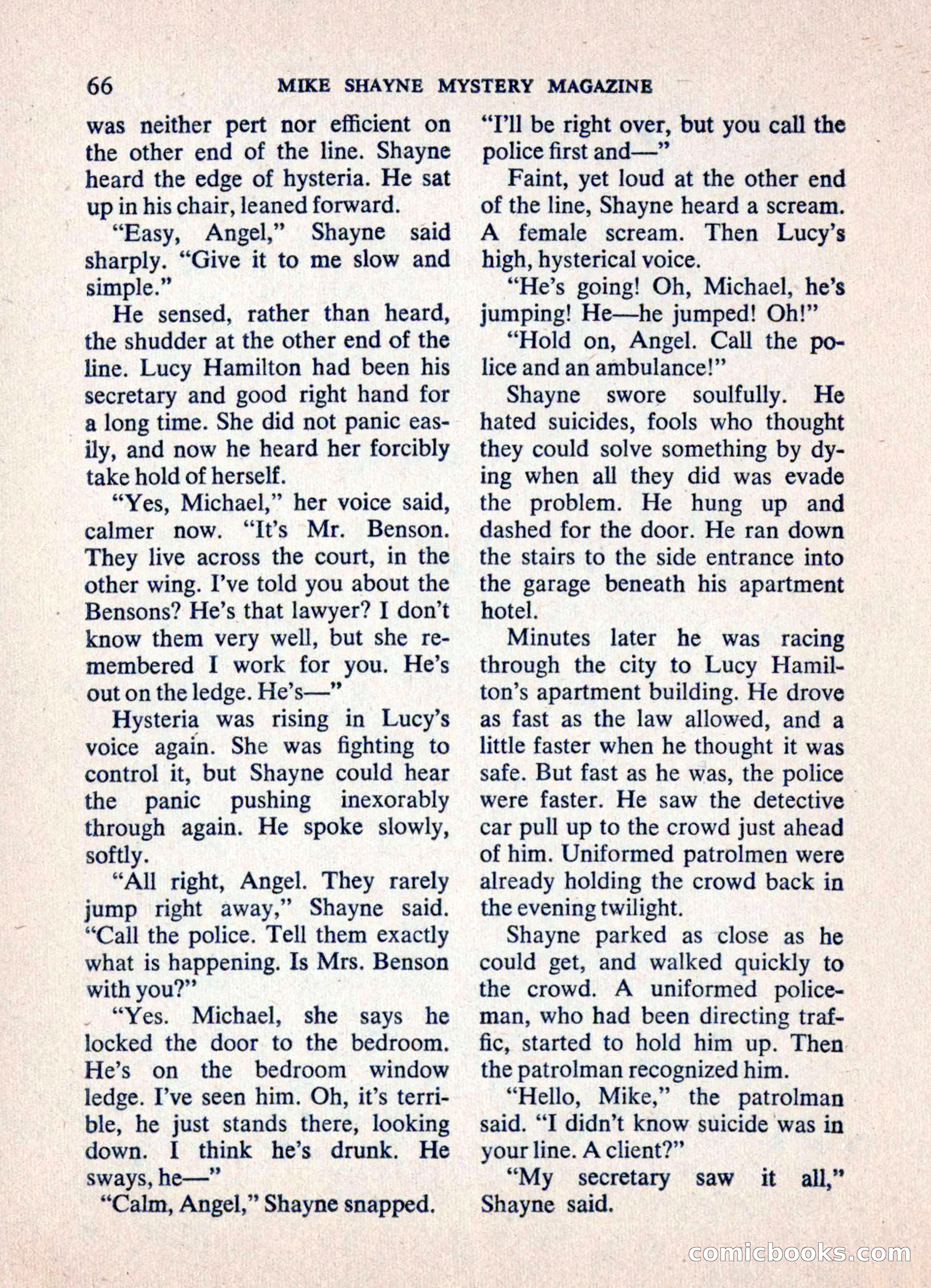 Mike Shayne Mystery Magazine — page 68 of 148