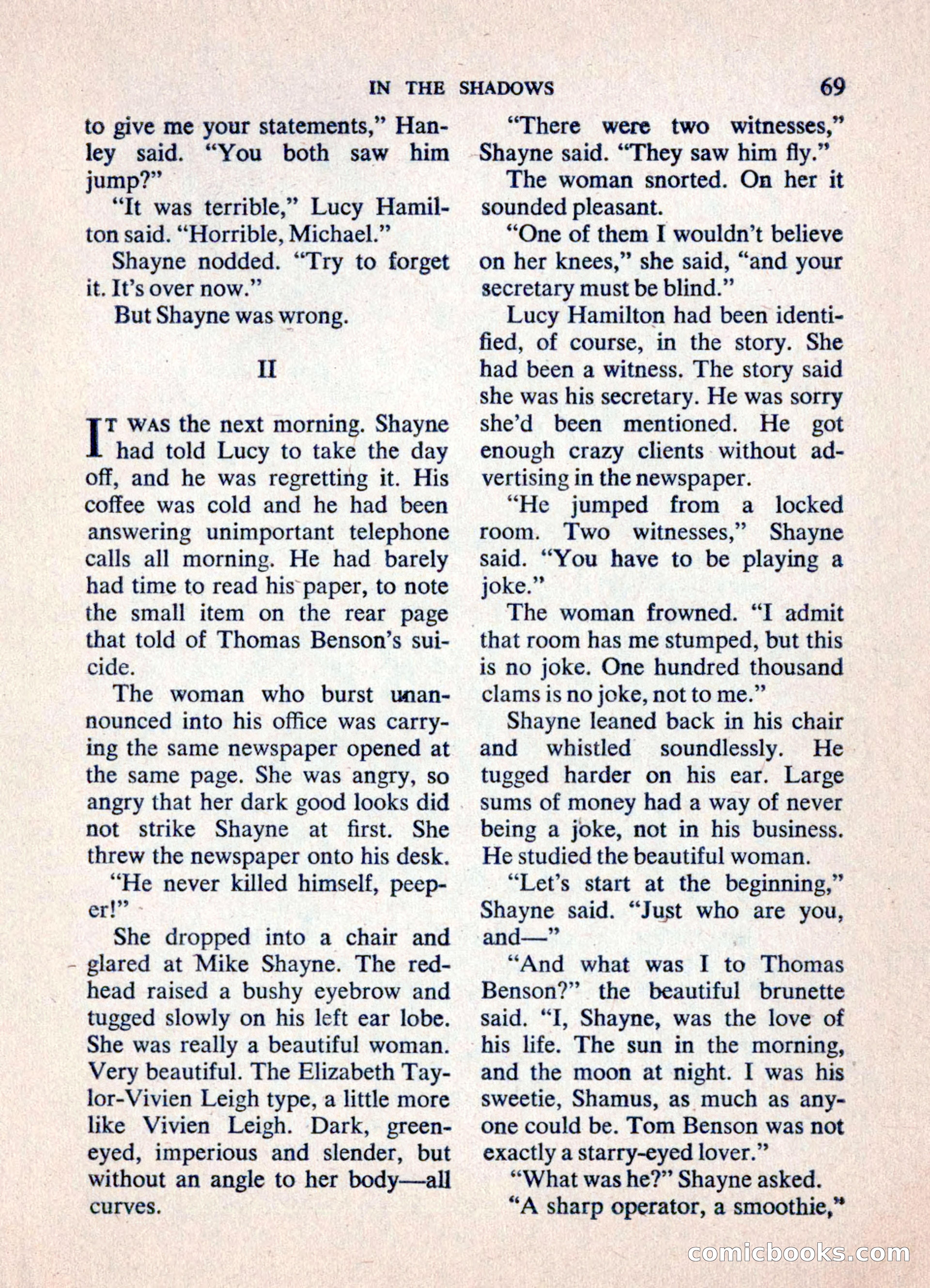 Mike Shayne Mystery Magazine — page 71 of 148