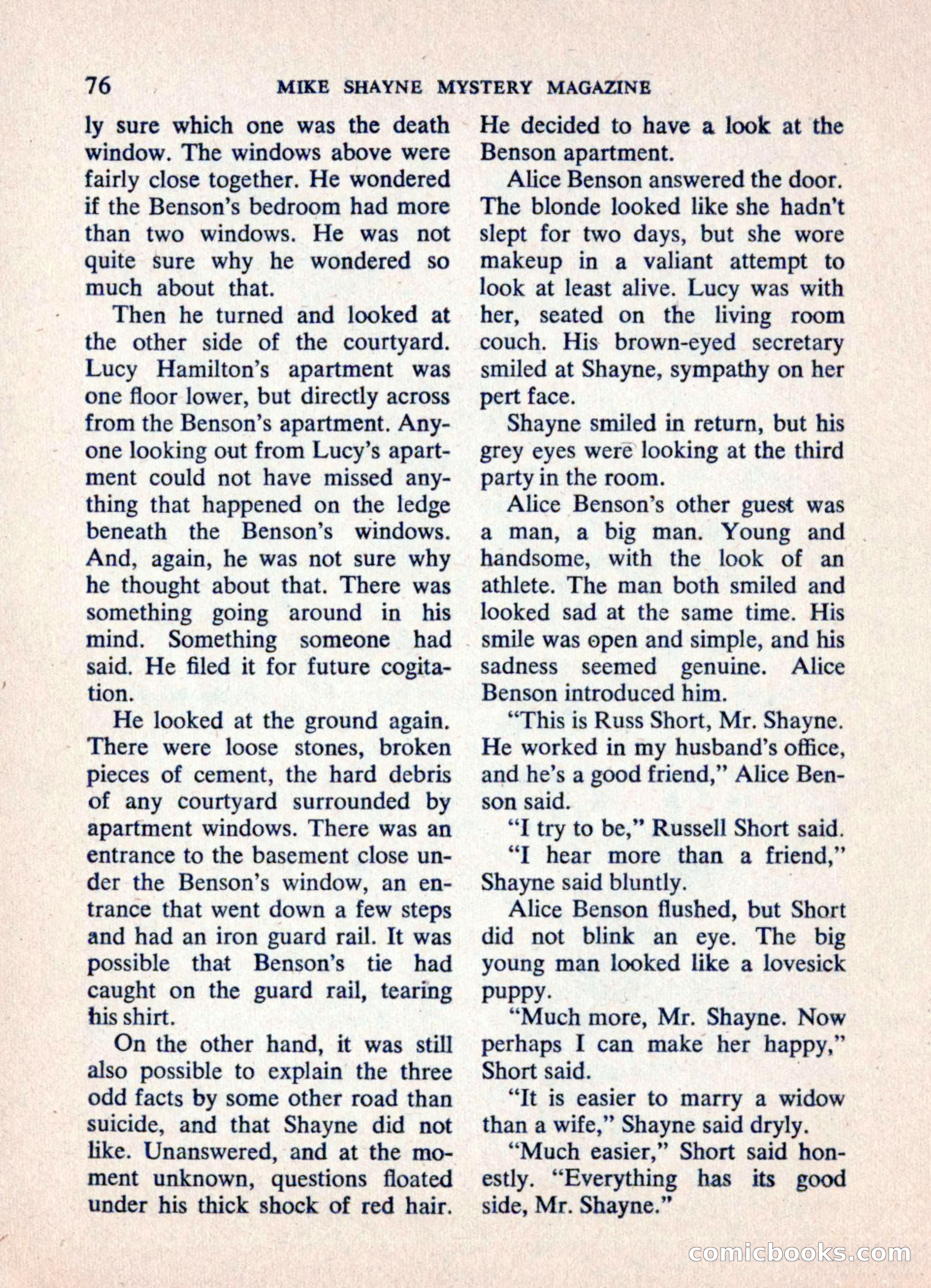 Mike Shayne Mystery Magazine — page 78 of 148