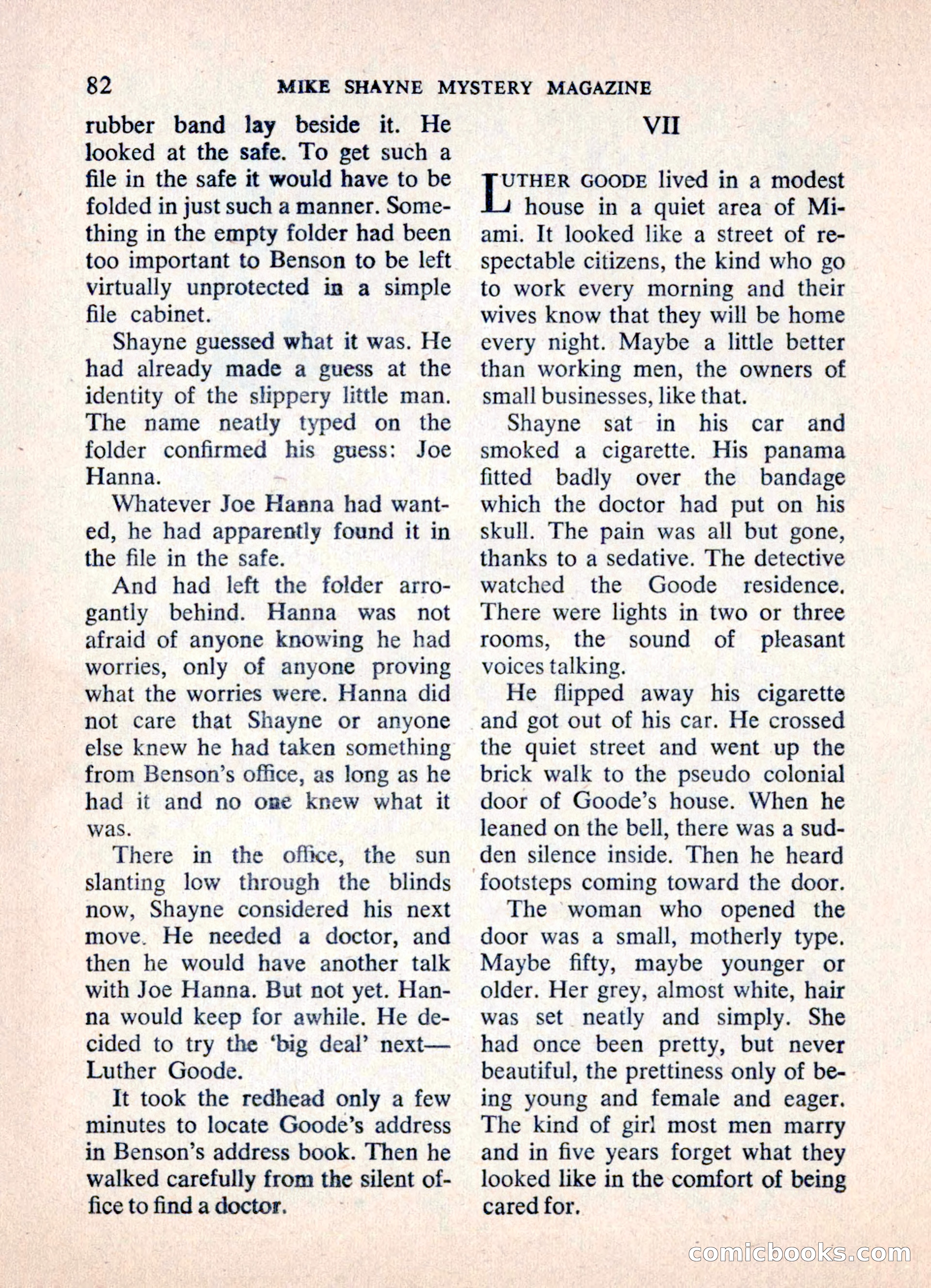 Mike Shayne Mystery Magazine — page 84 of 148