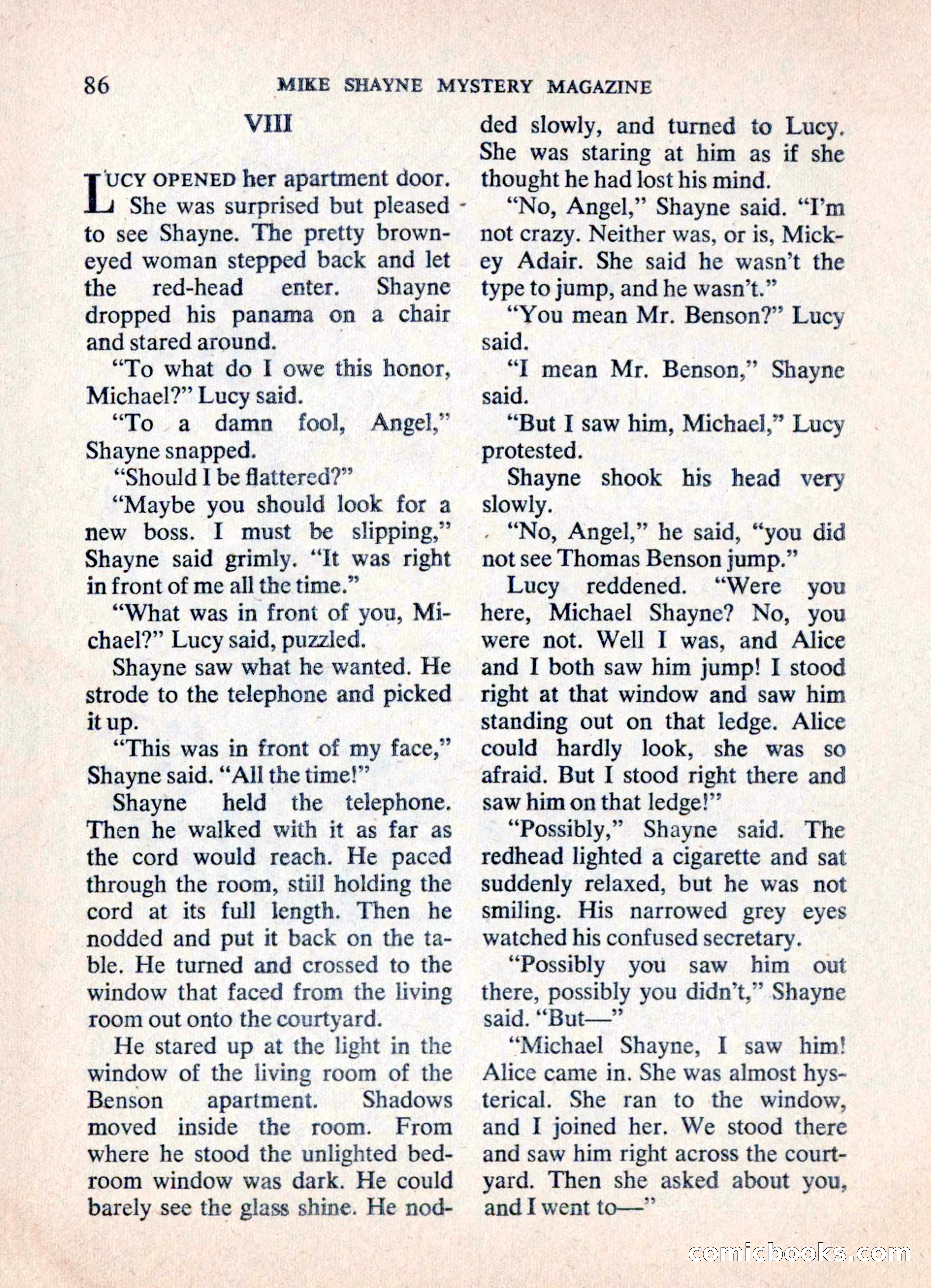 Mike Shayne Mystery Magazine — page 88 of 148