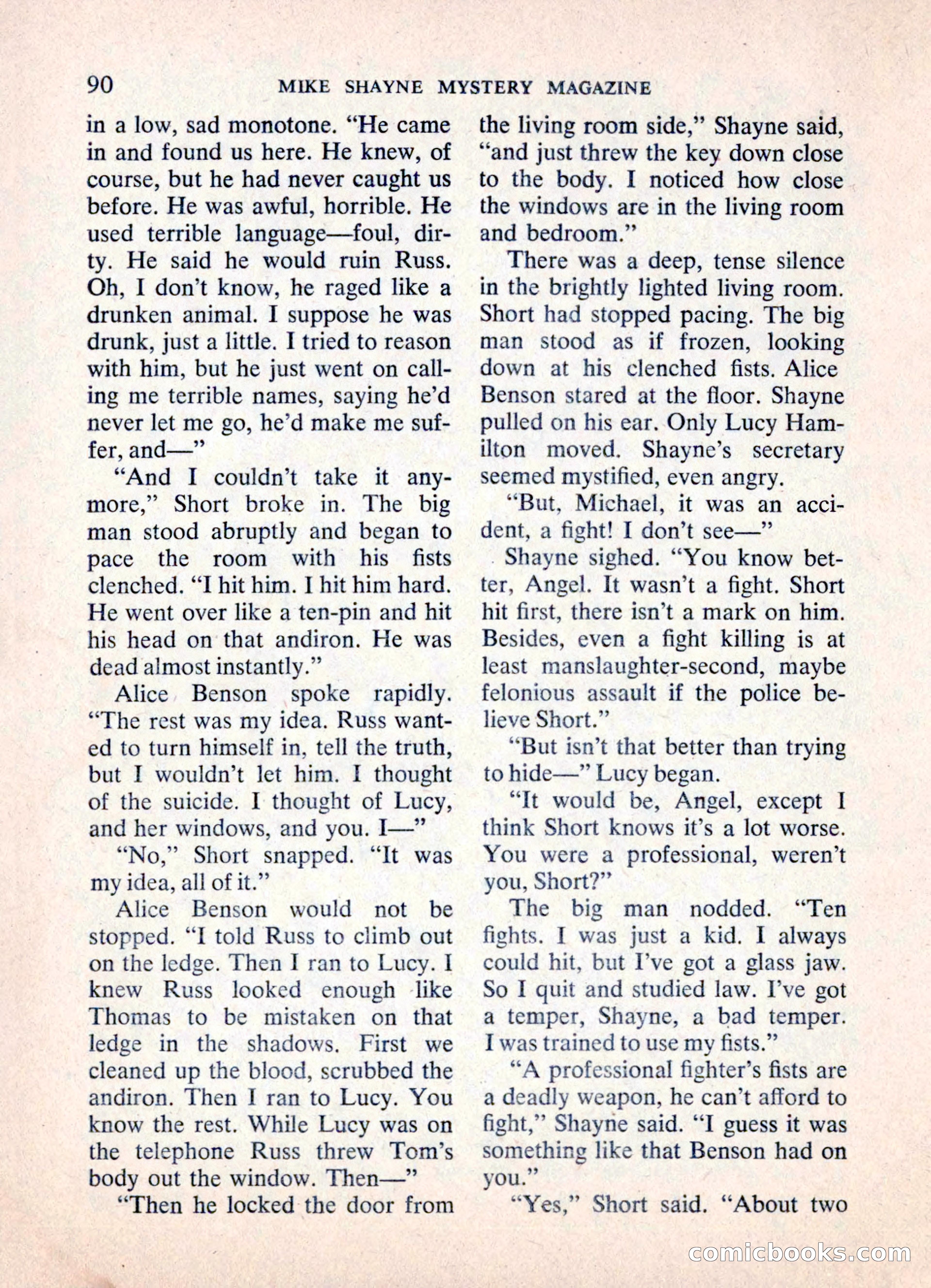 Mike Shayne Mystery Magazine — page 92 of 148