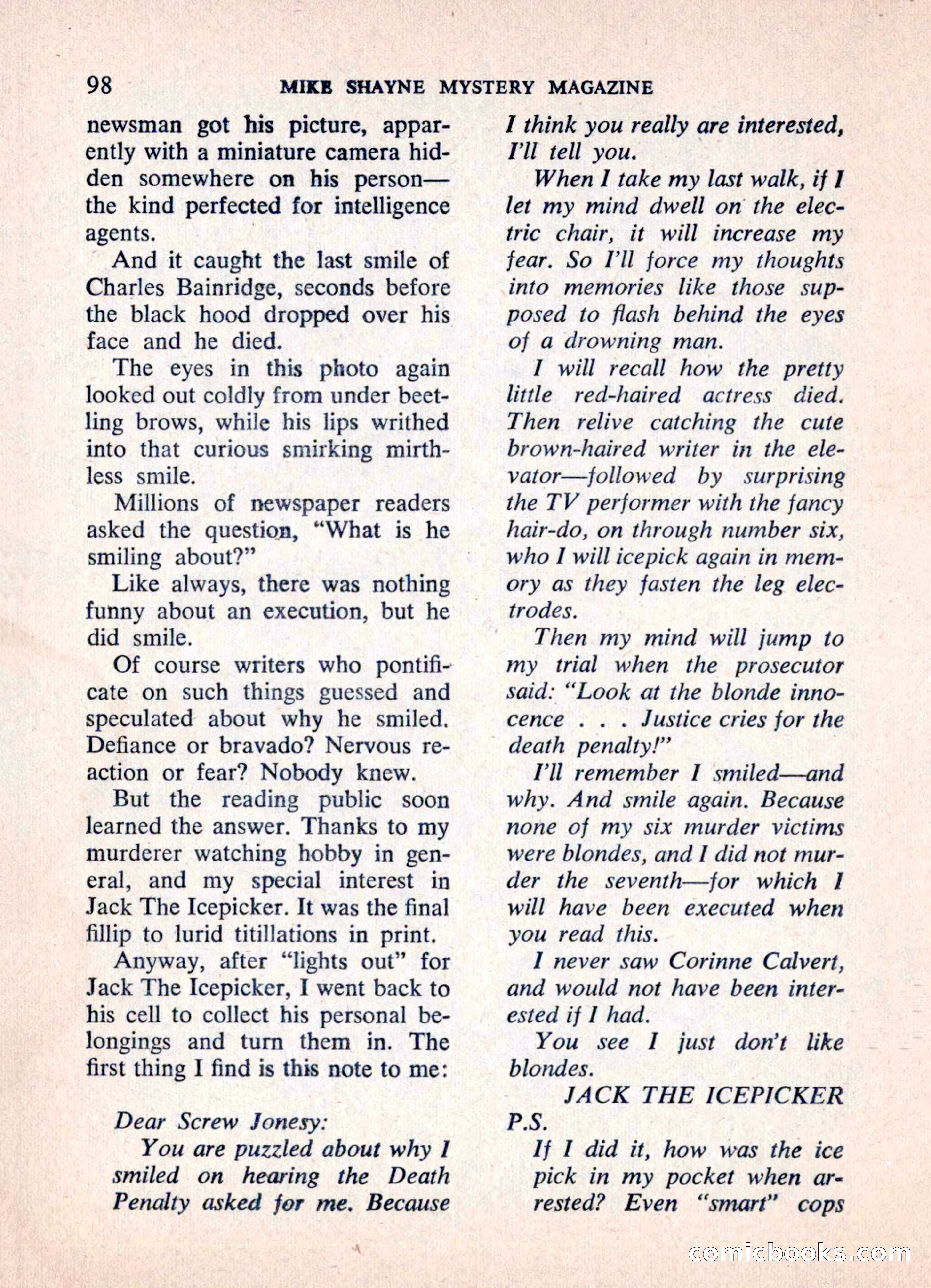 Mike Shayne Mystery Magazine — page 100 of 148
