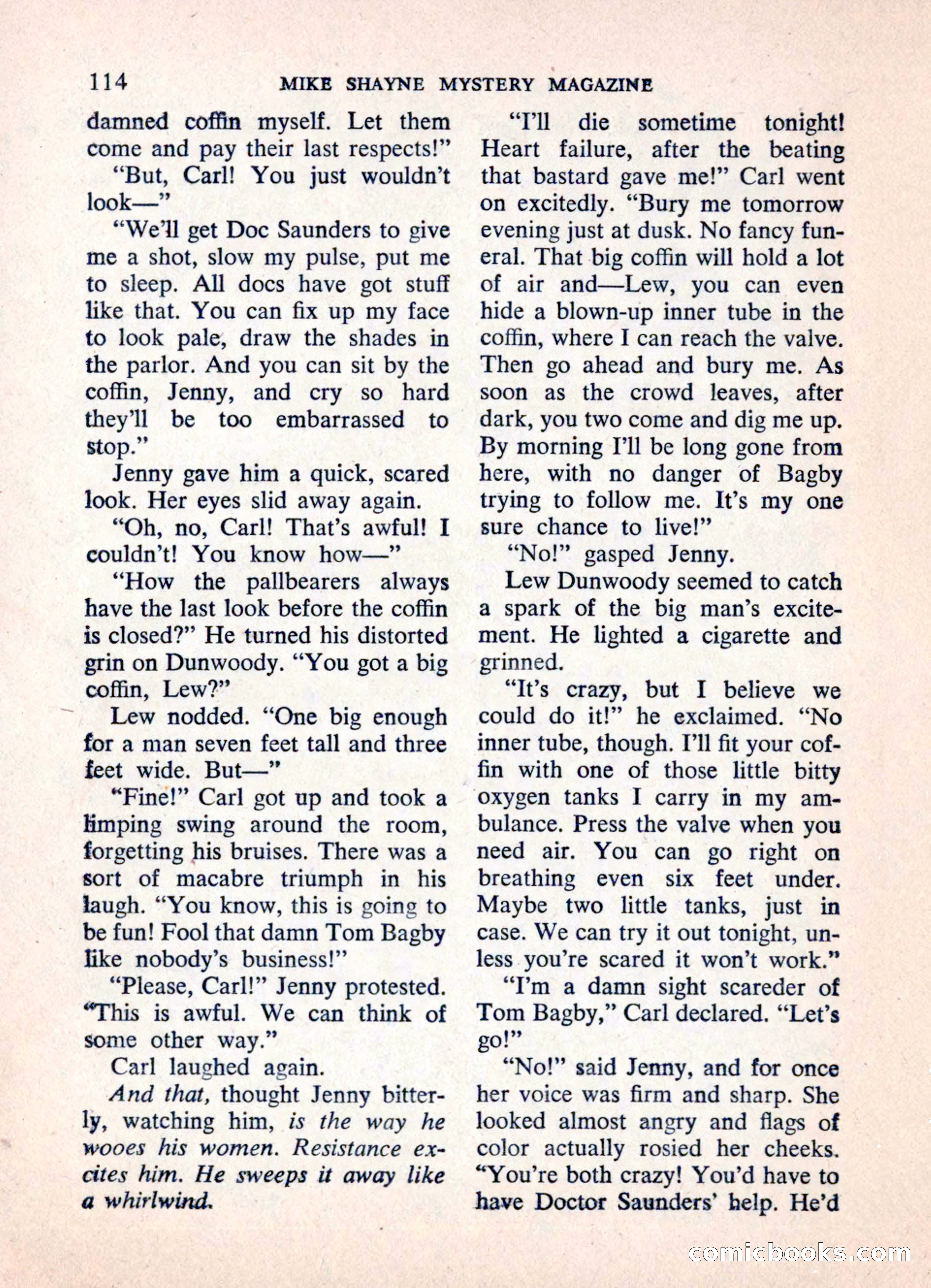 Mike Shayne Mystery Magazine — page 116 of 148