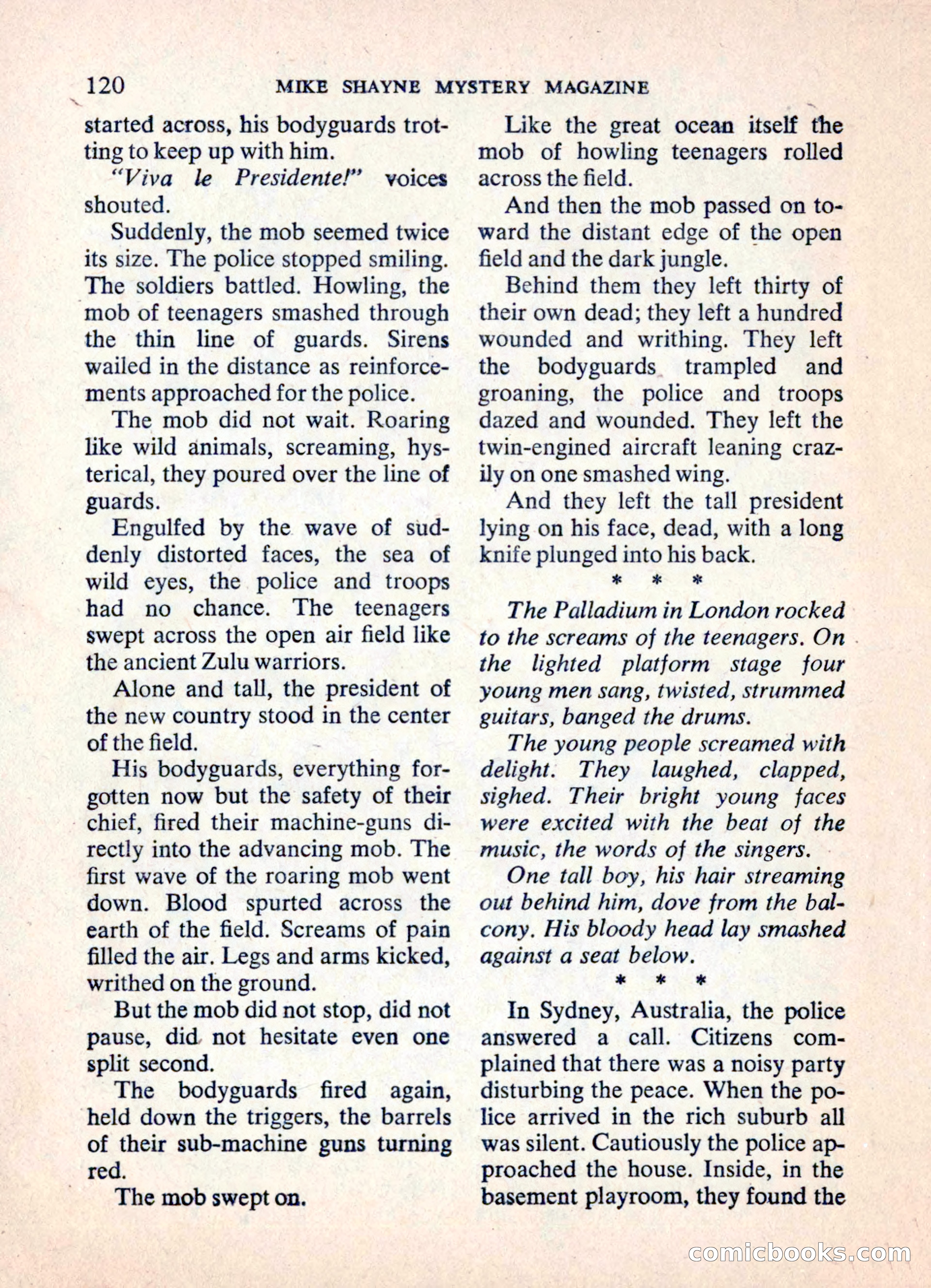Mike Shayne Mystery Magazine — page 122 of 148