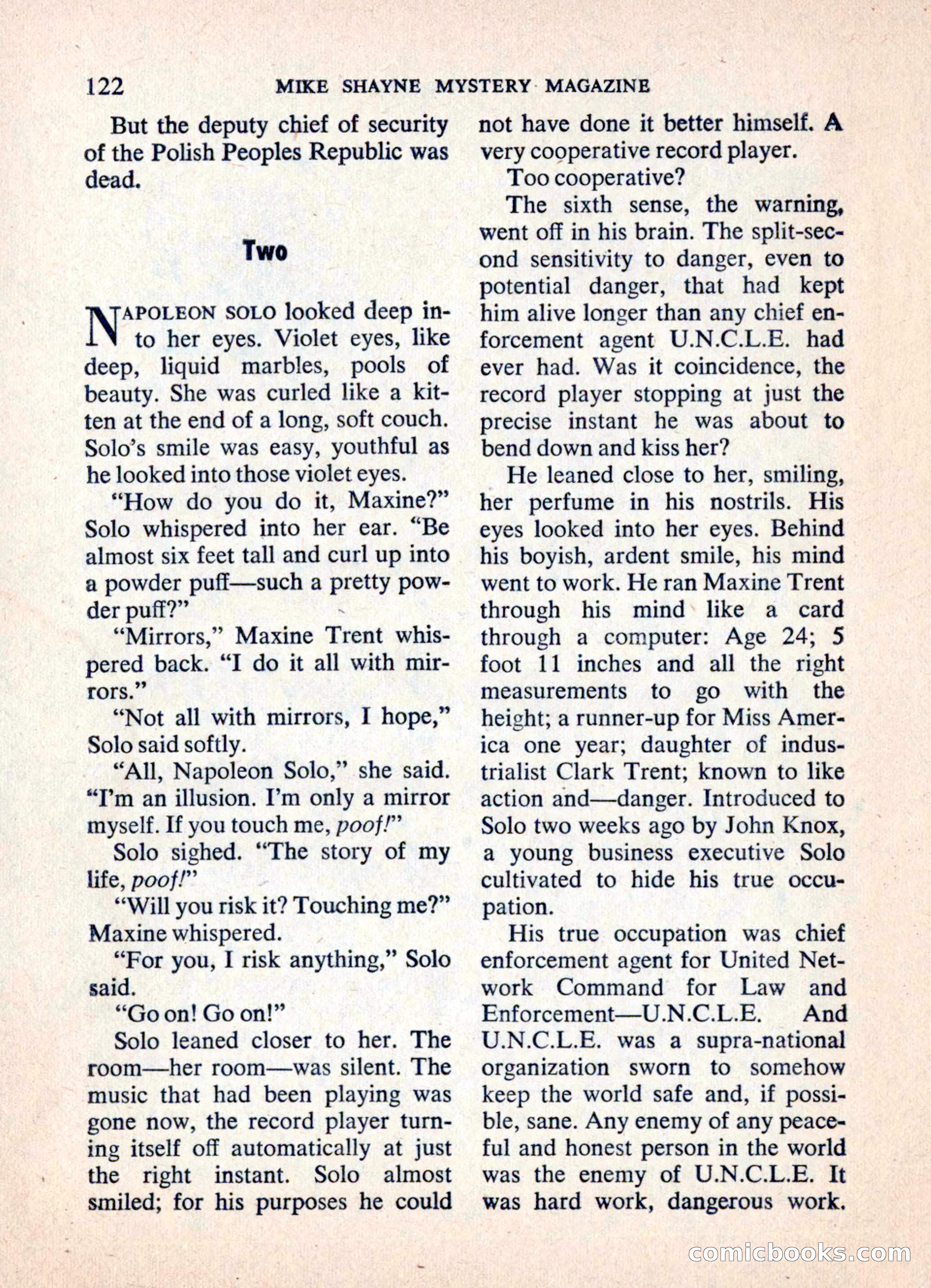 Mike Shayne Mystery Magazine — page 124 of 148