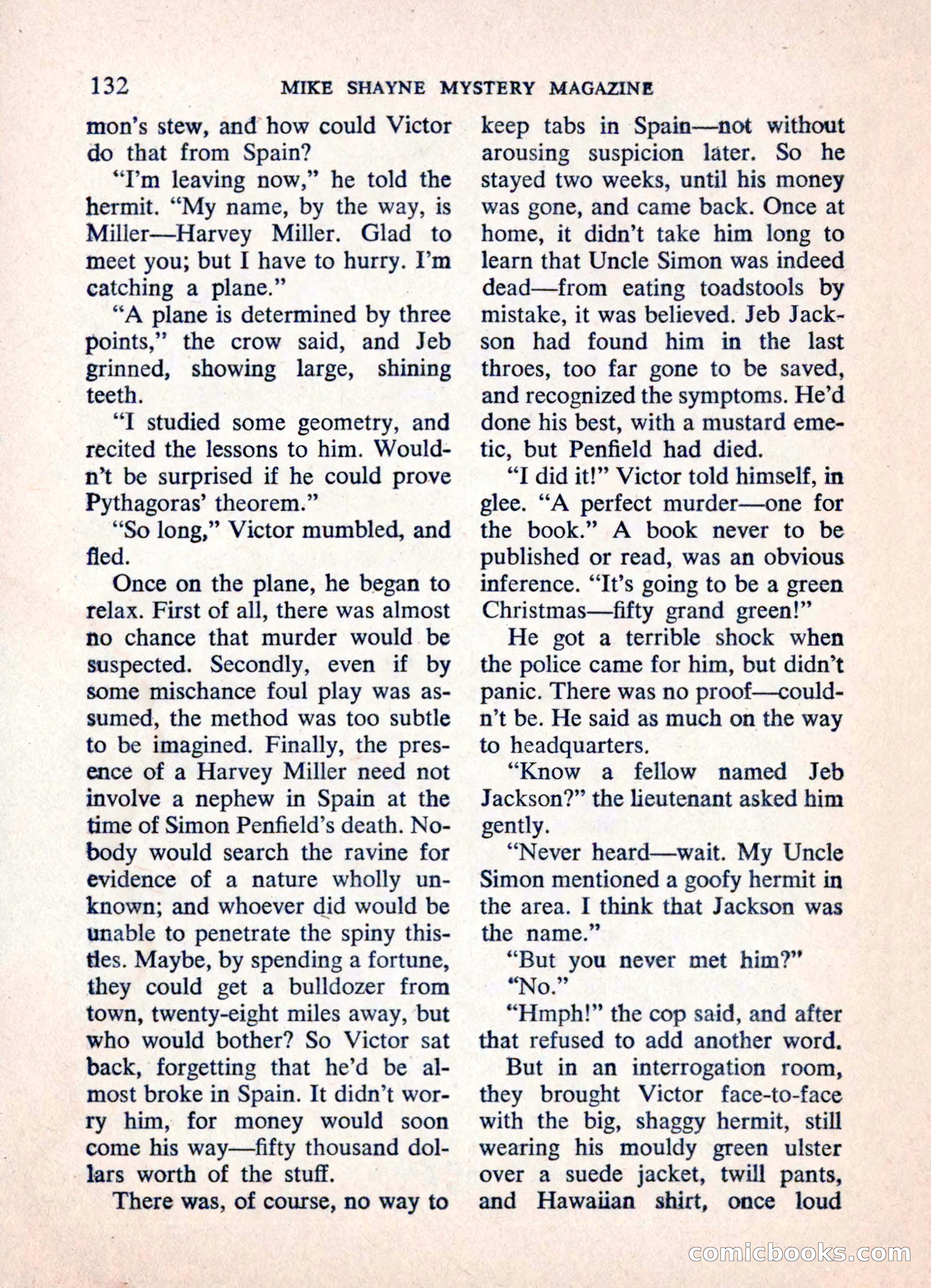 Mike Shayne Mystery Magazine — page 134 of 148