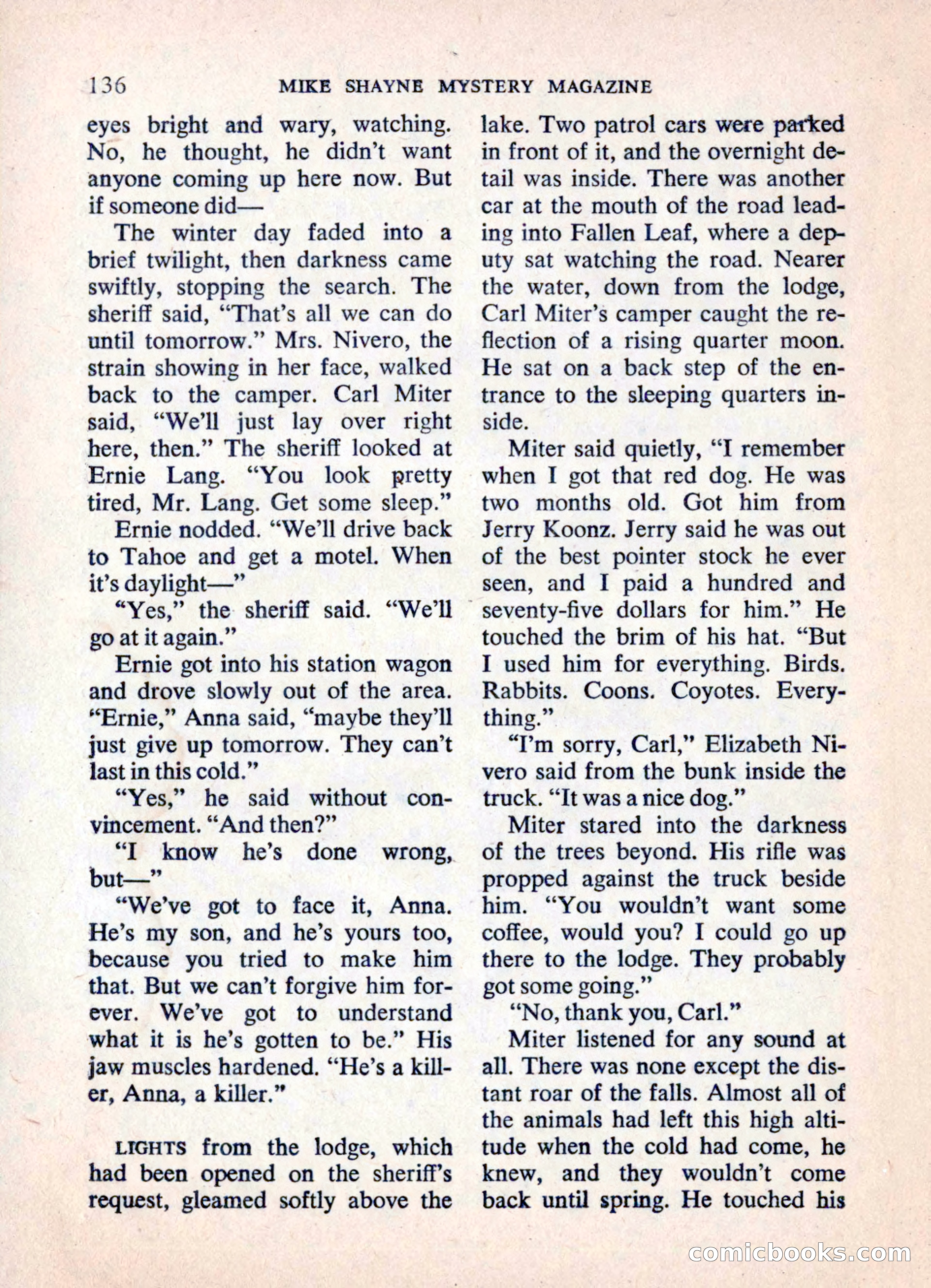 Mike Shayne Mystery Magazine — page 138 of 148