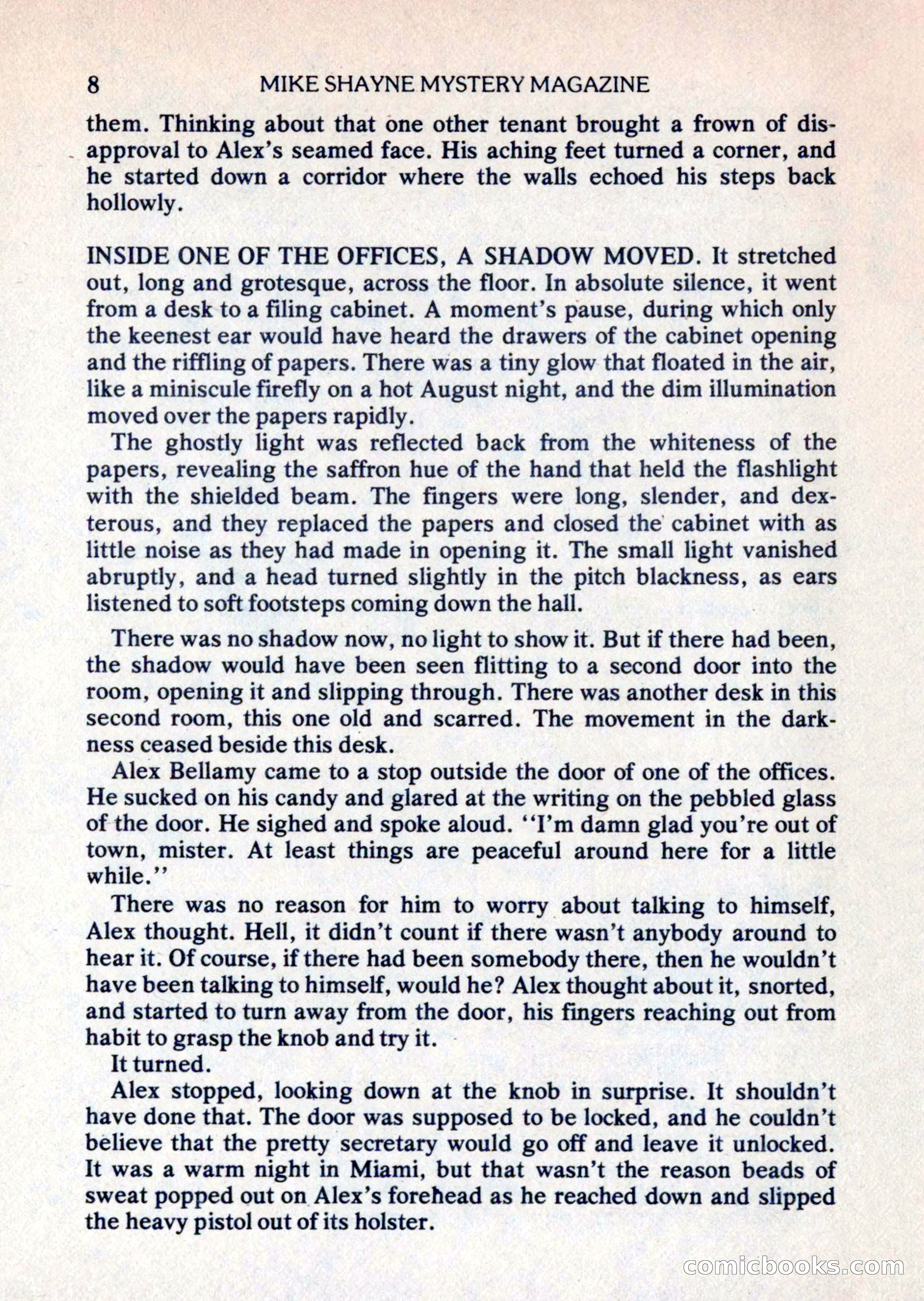 Mike Shayne Mystery Magazine, August 1981 — page 8 of 132