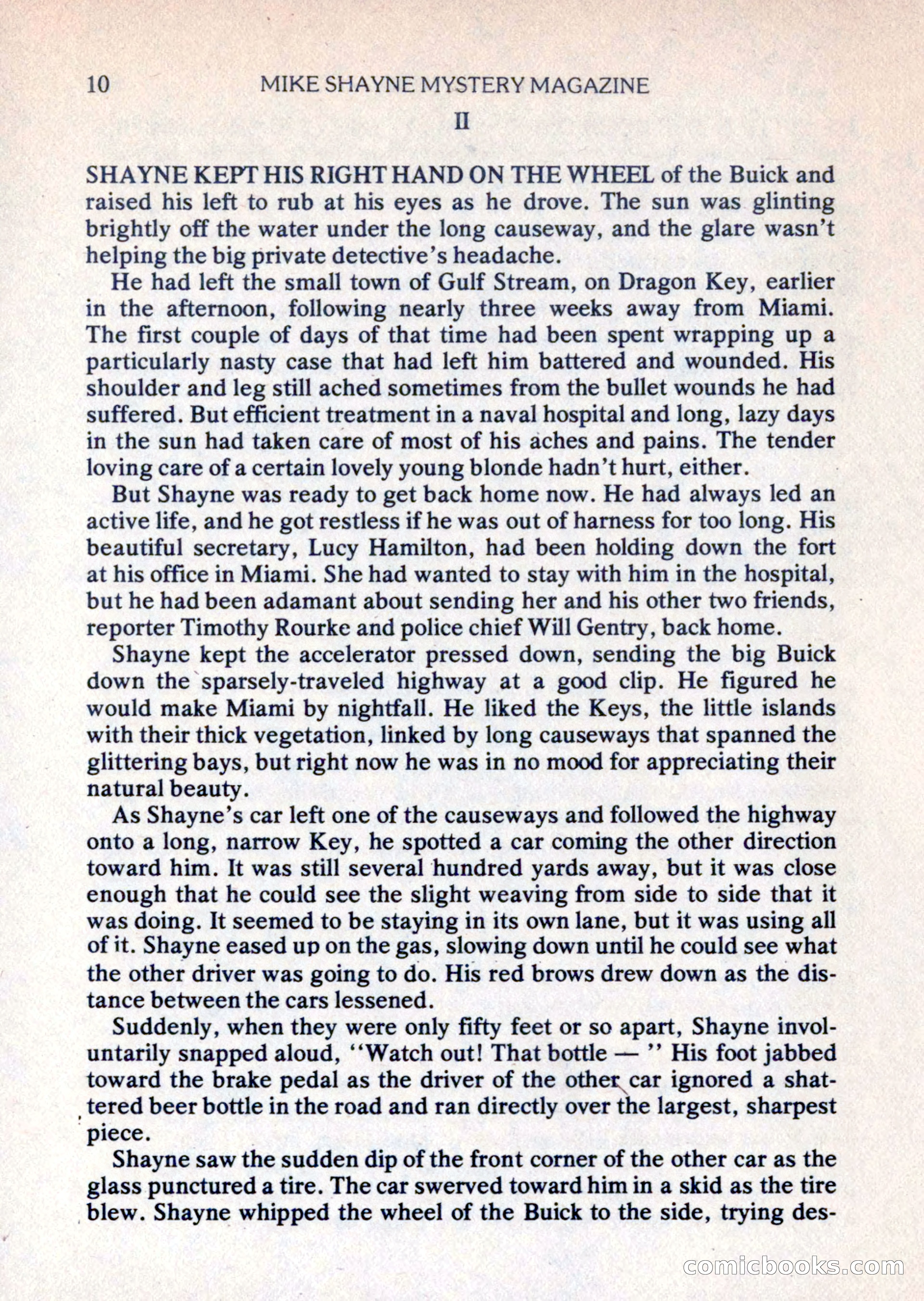 Mike Shayne Mystery Magazine, August 1981 — page 10 of 132