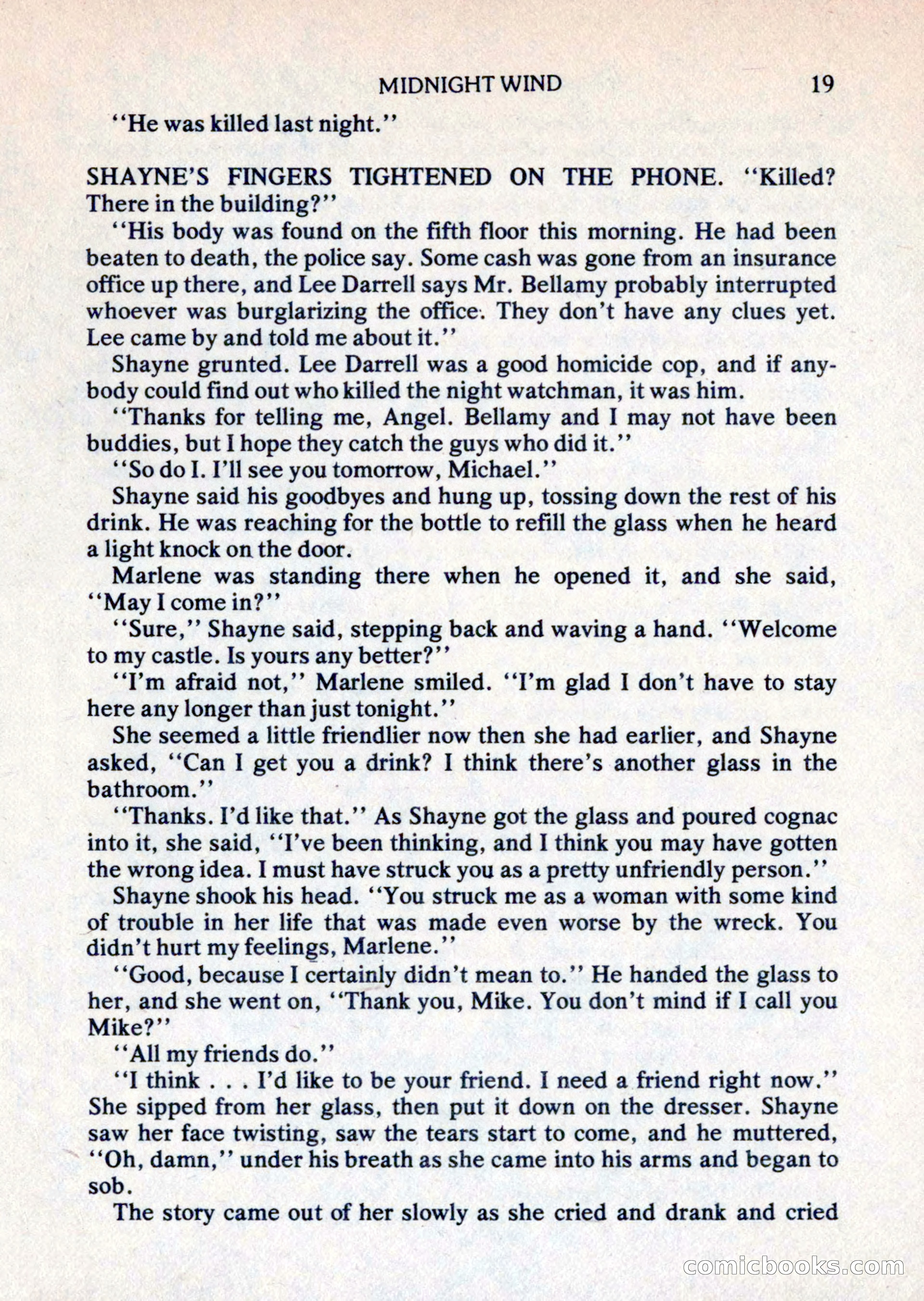 Mike Shayne Mystery Magazine, August 1981 — page 19 of 132