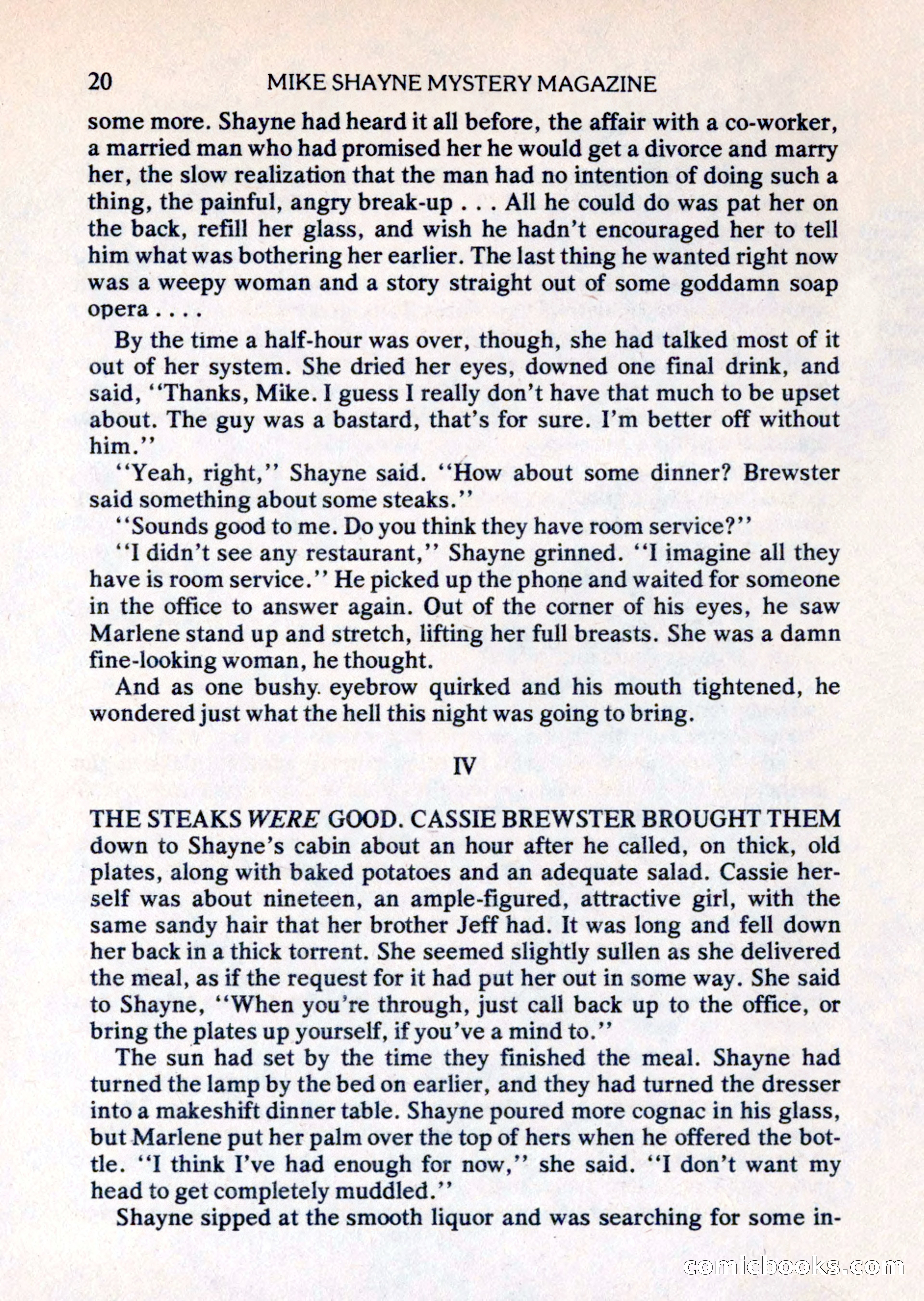 Mike Shayne Mystery Magazine, August 1981 — page 20 of 132