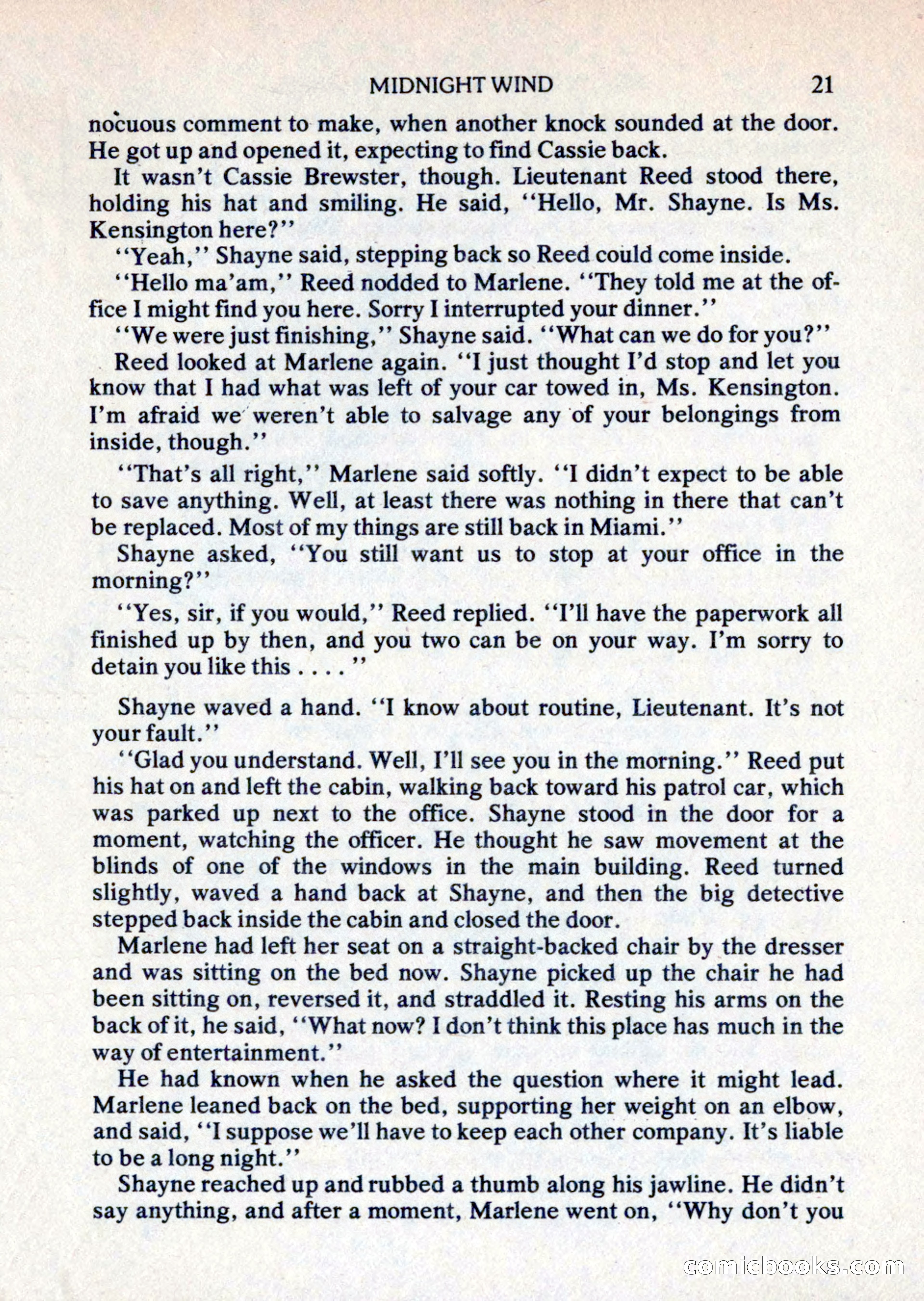 Mike Shayne Mystery Magazine, August 1981 — page 21 of 132