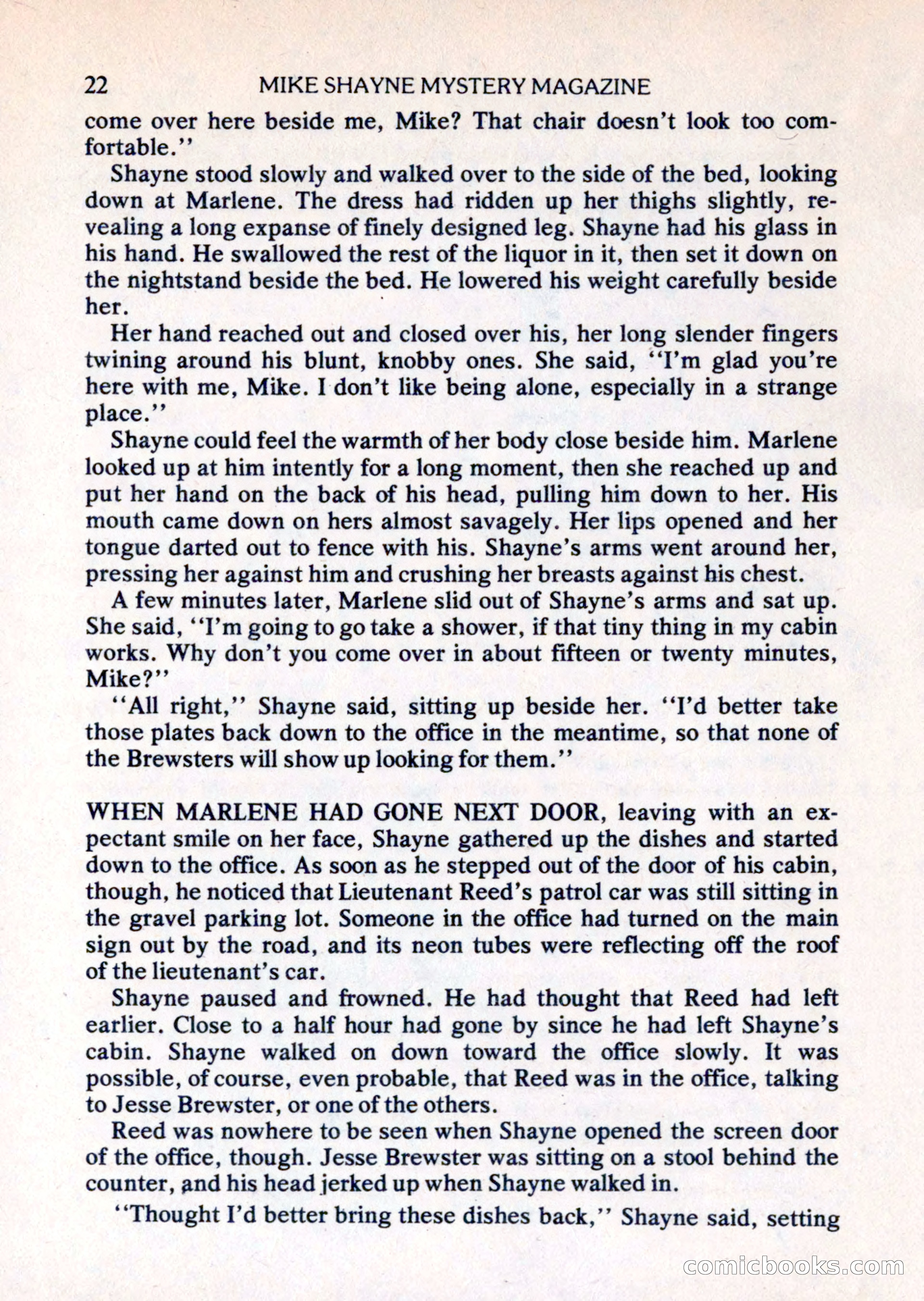 Mike Shayne Mystery Magazine, August 1981 — page 22 of 132