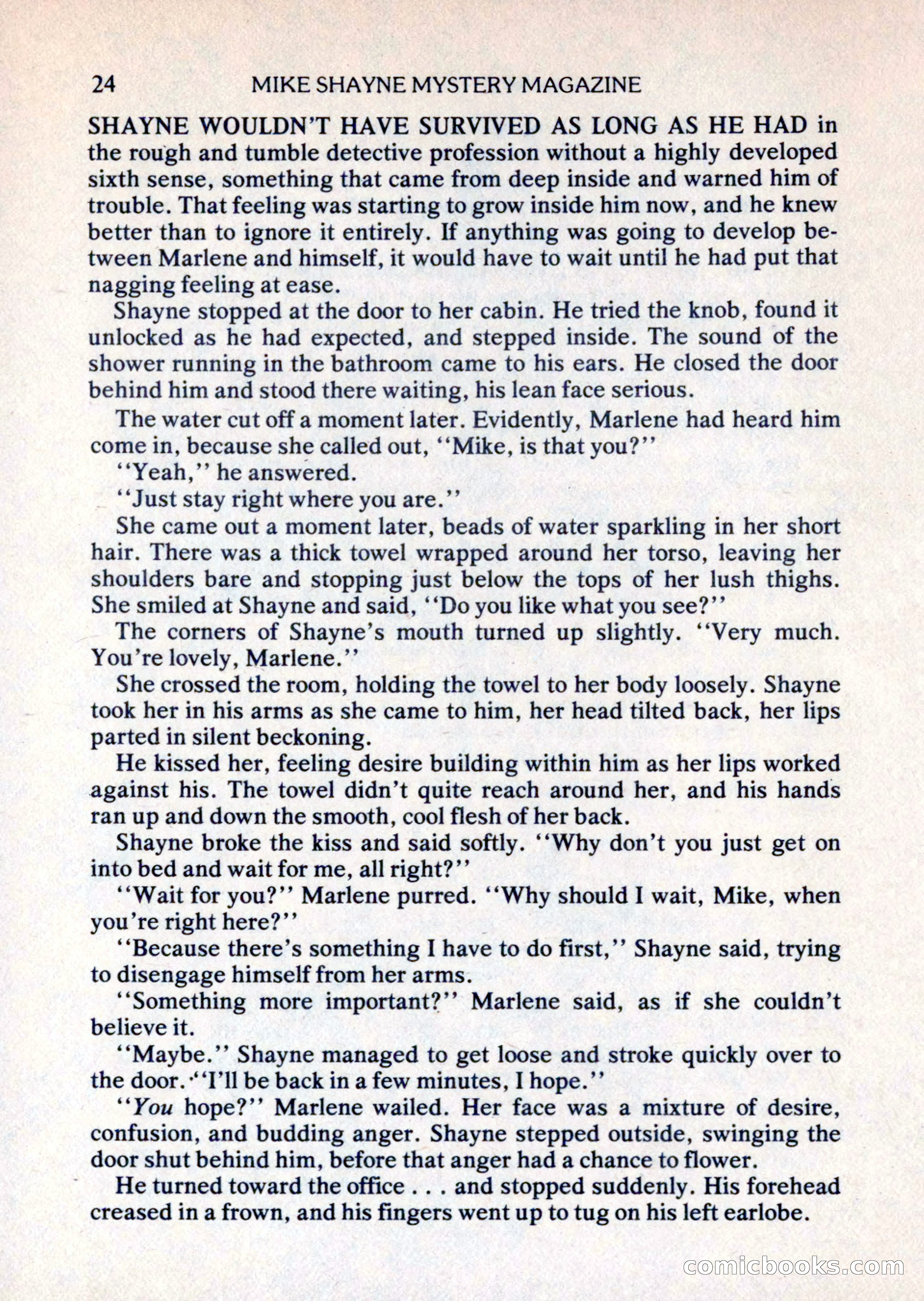 Mike Shayne Mystery Magazine, August 1981 — page 24 of 132