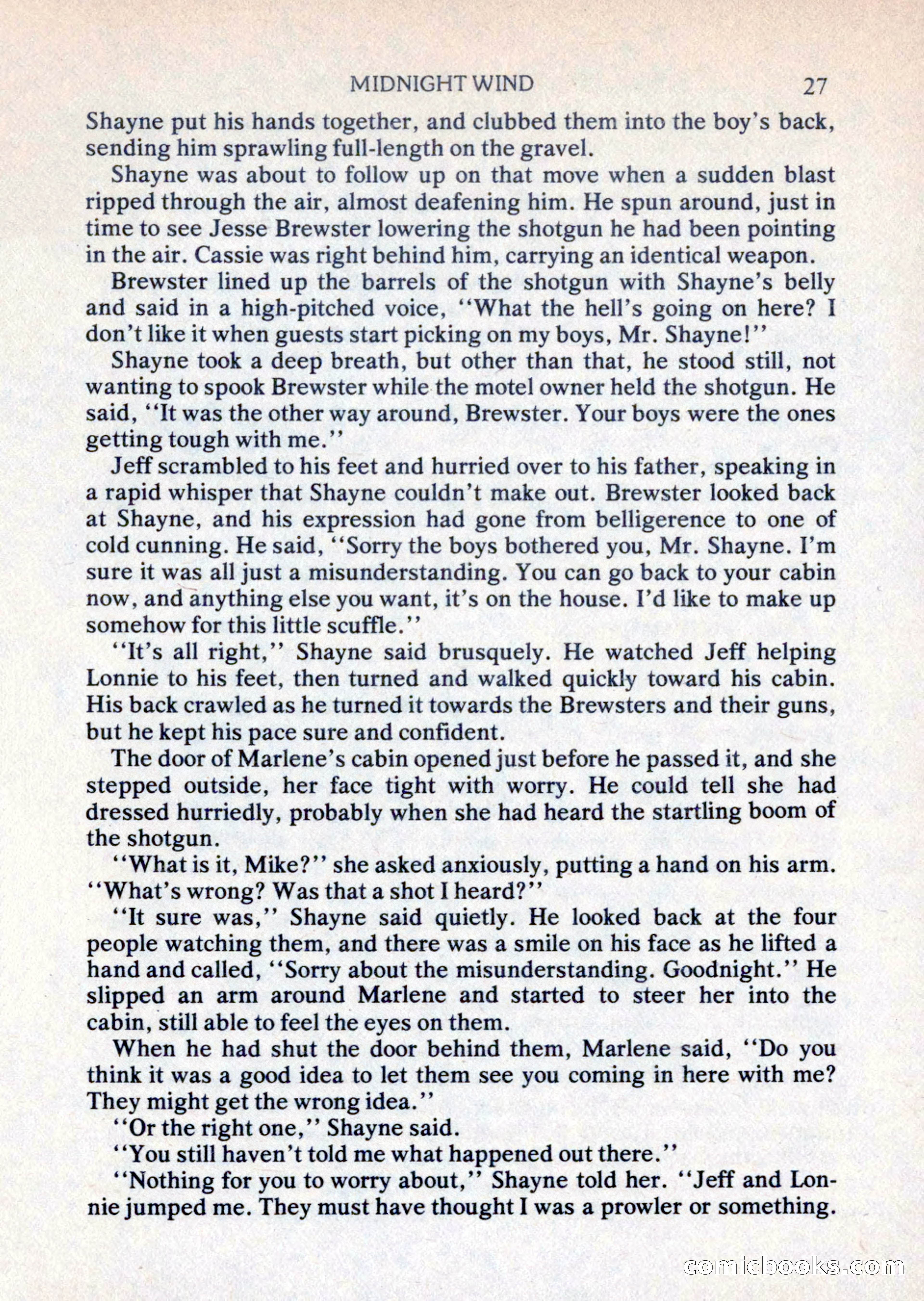 Mike Shayne Mystery Magazine, August 1981 — page 27 of 132