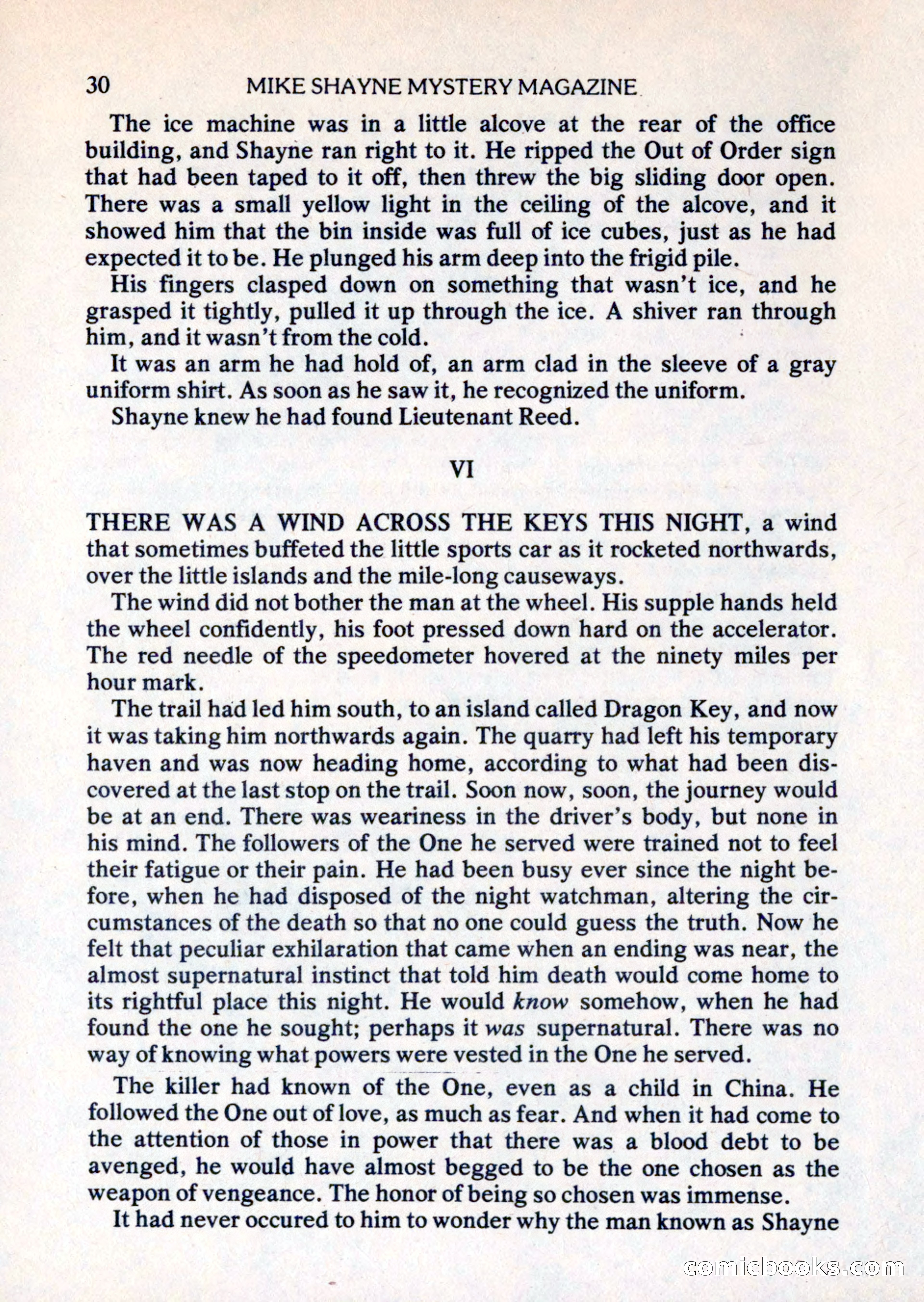 Mike Shayne Mystery Magazine, August 1981 — page 30 of 132