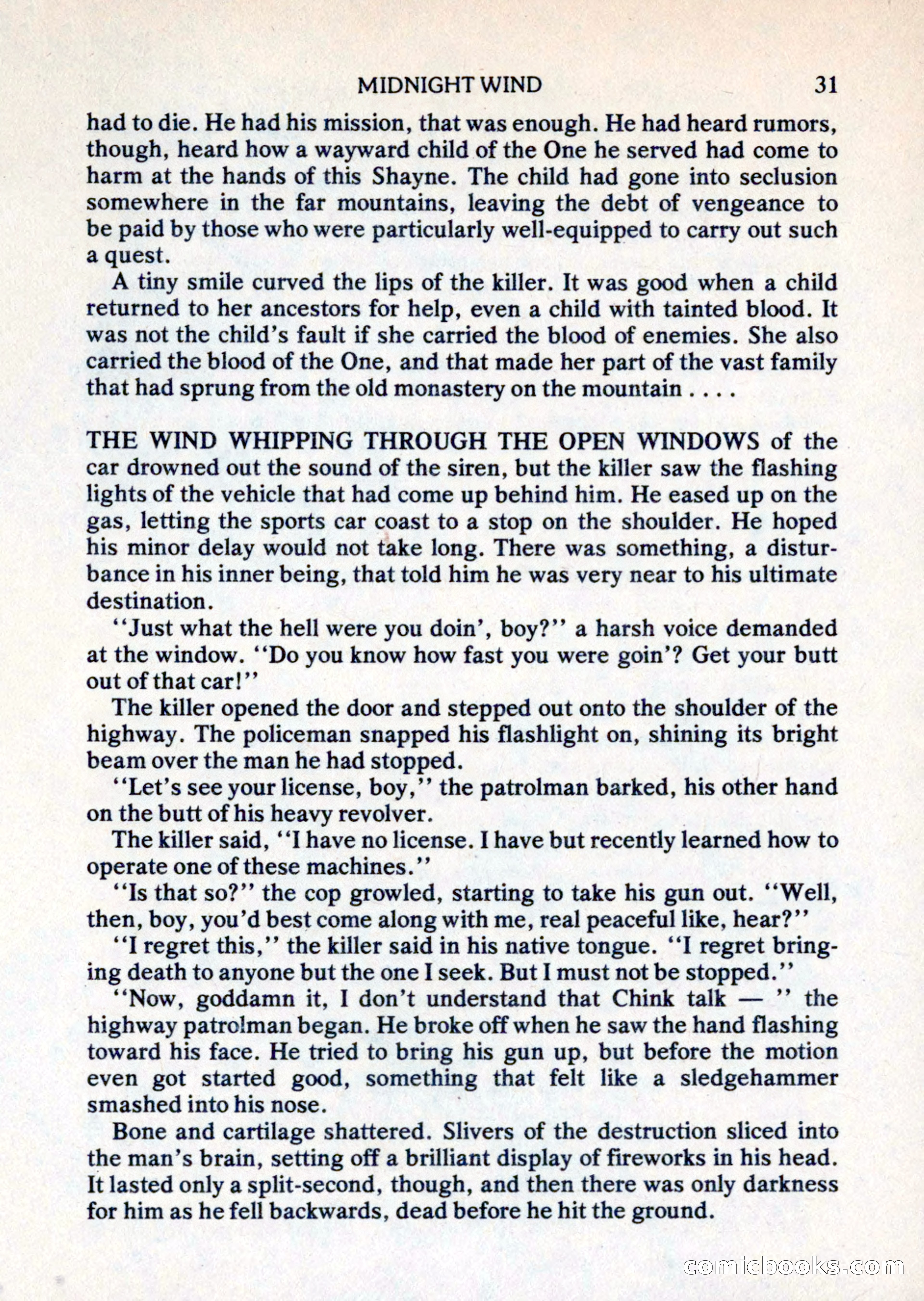 Mike Shayne Mystery Magazine, August 1981 — page 31 of 132
