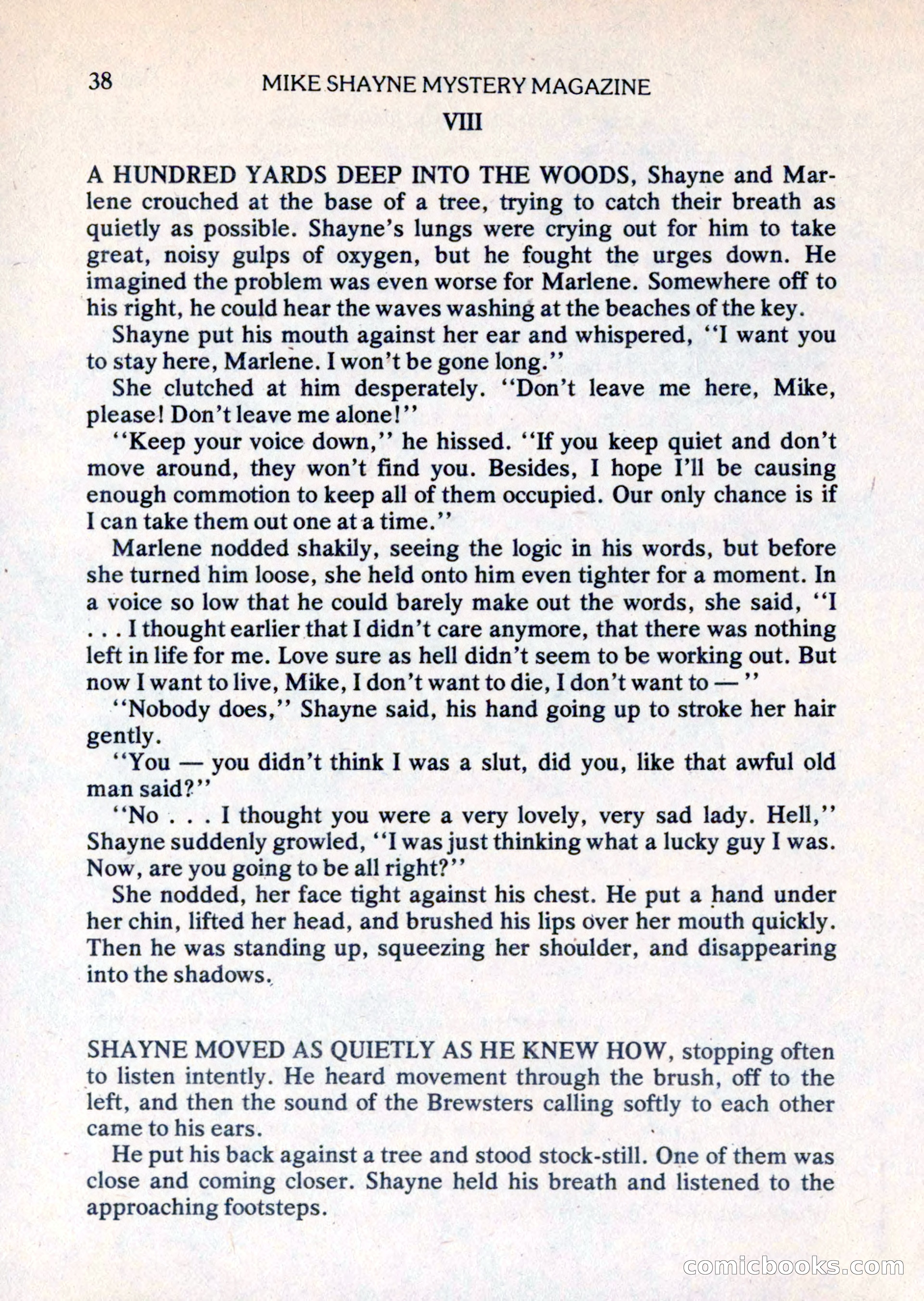 Mike Shayne Mystery Magazine, August 1981 — page 38 of 132