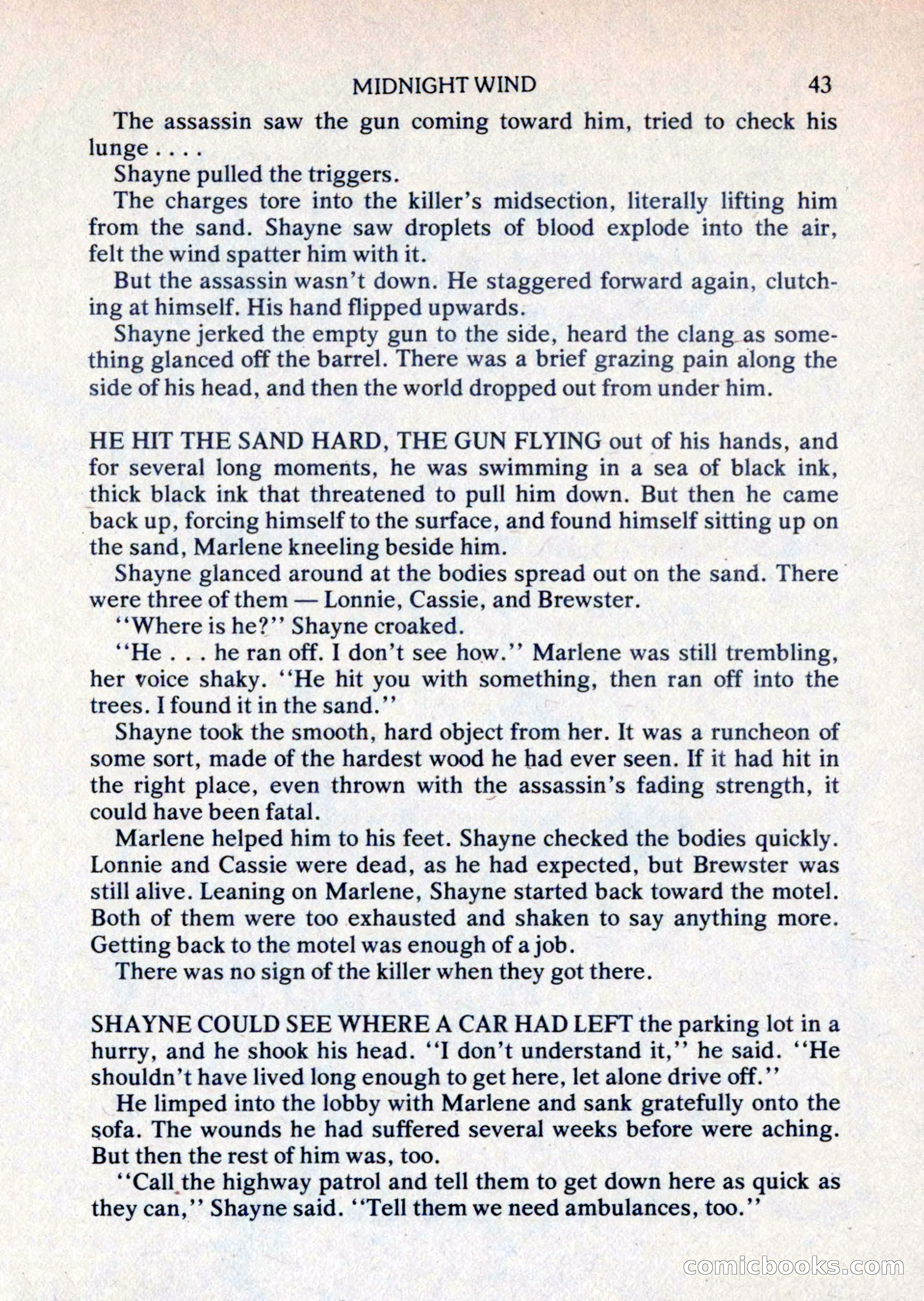 Mike Shayne Mystery Magazine, August 1981 — page 43 of 132