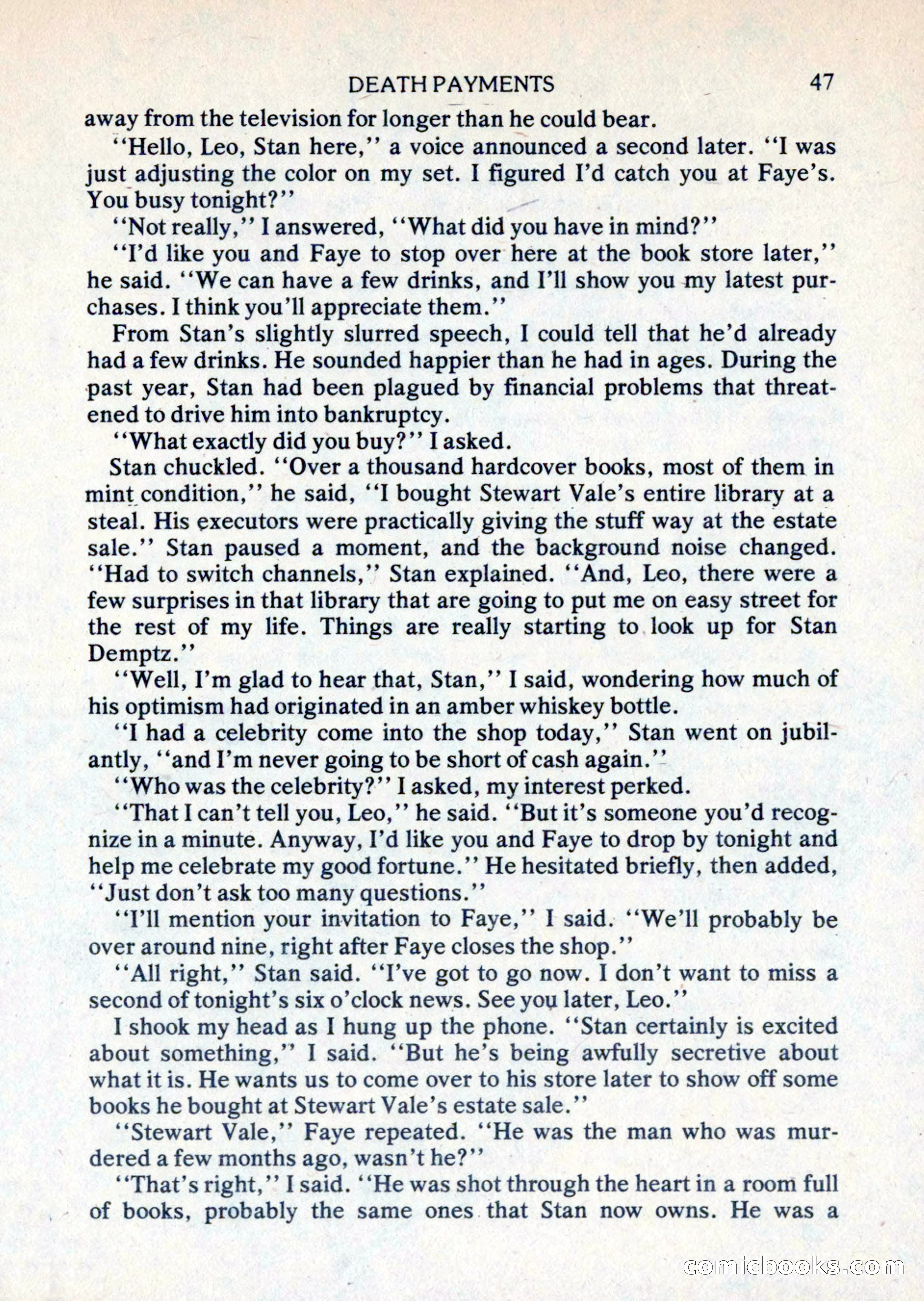 Mike Shayne Mystery Magazine, August 1981 — page 47 of 132